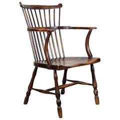 West Country Comb Back Windsor Chair, English, Elm and Ash, Country, Armchair