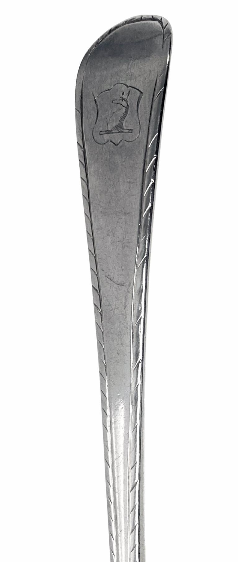 West Country George III silver Spoon Thomas Eustace Exeter 1778. In Good Condition In Toronto, Ontario
