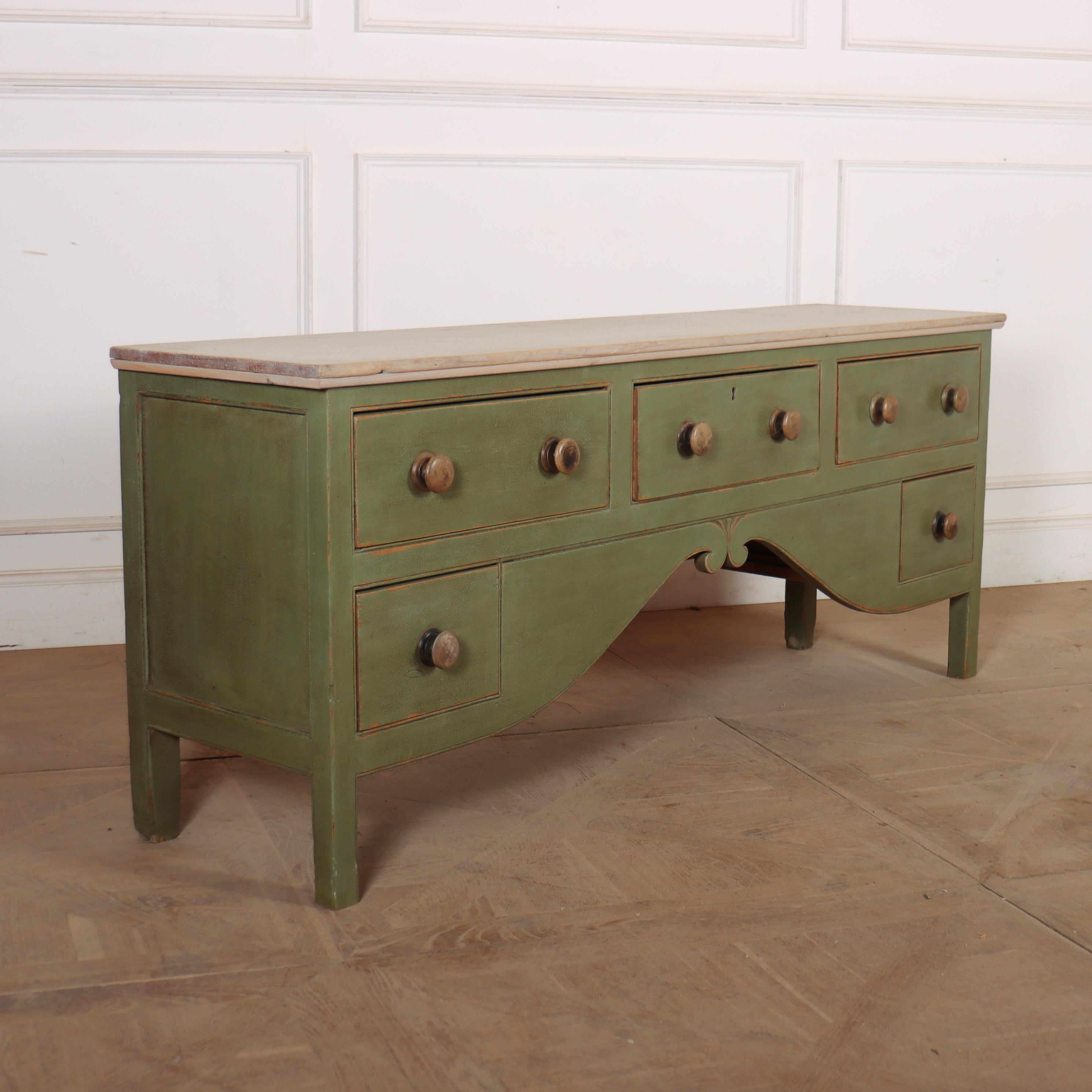 West Country Painted Dresser Base In Good Condition For Sale In Leamington Spa, Warwickshire