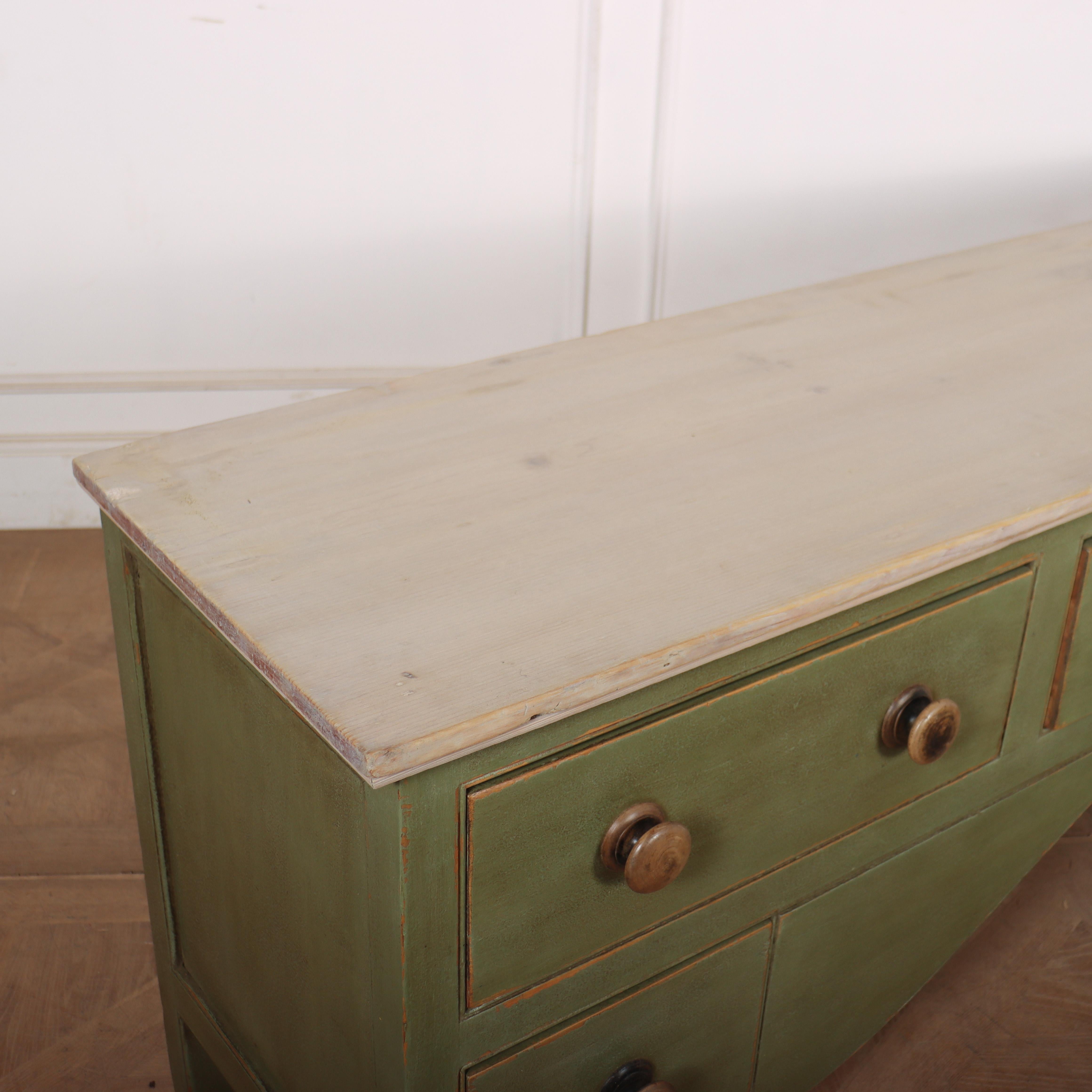 19th Century West Country Painted Dresser Base For Sale