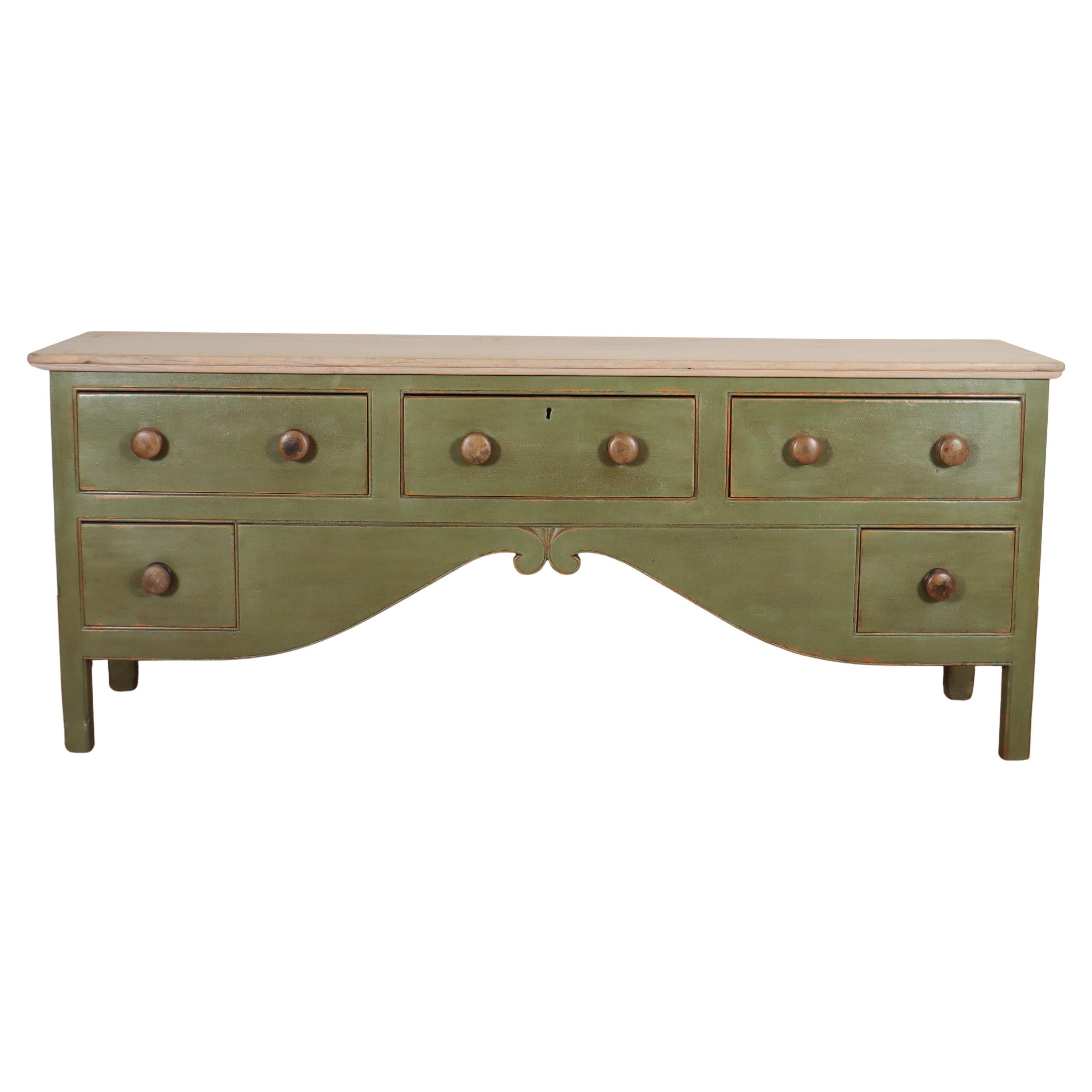 West Country Painted Dresser Base For Sale