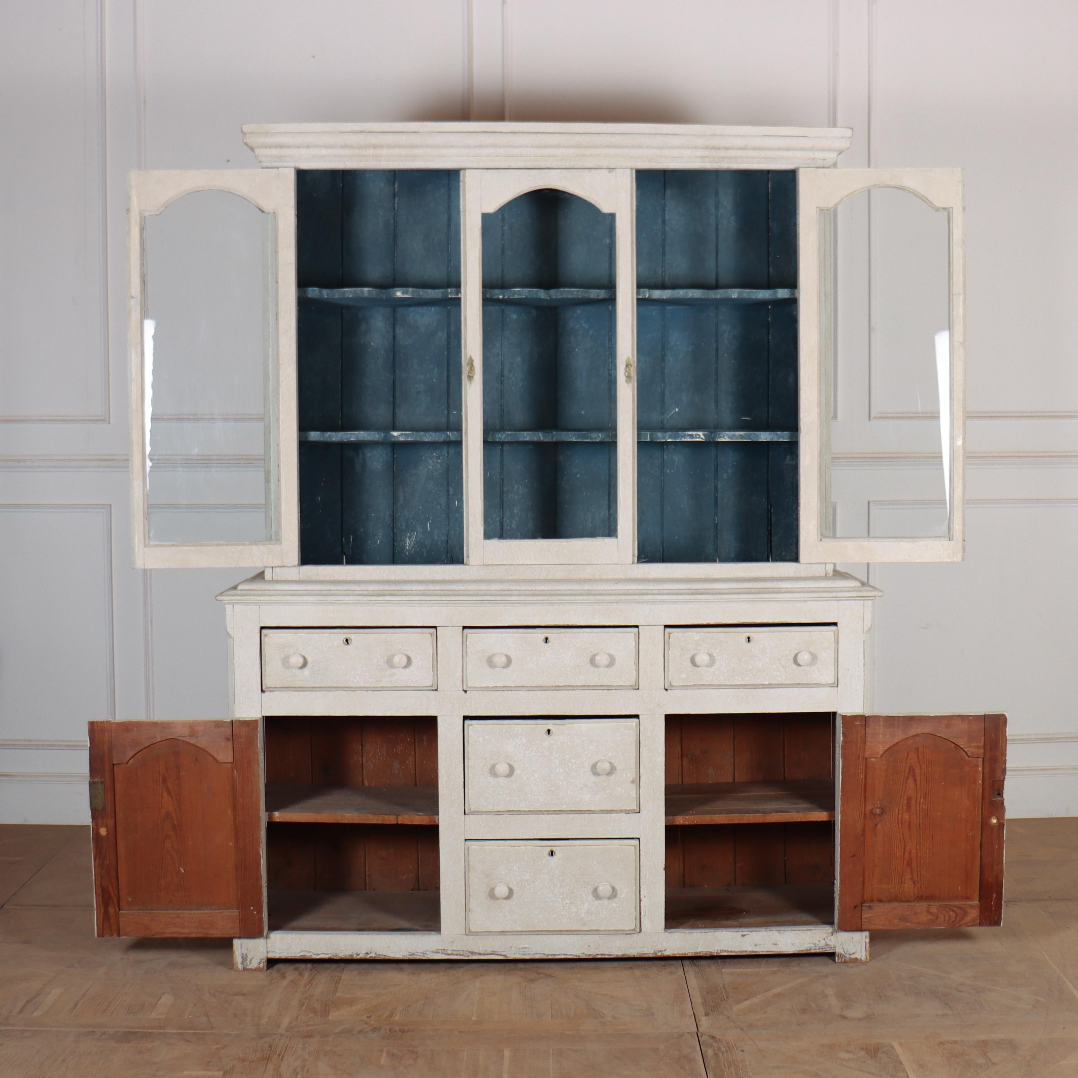 Pine West Country Painted Dresser For Sale