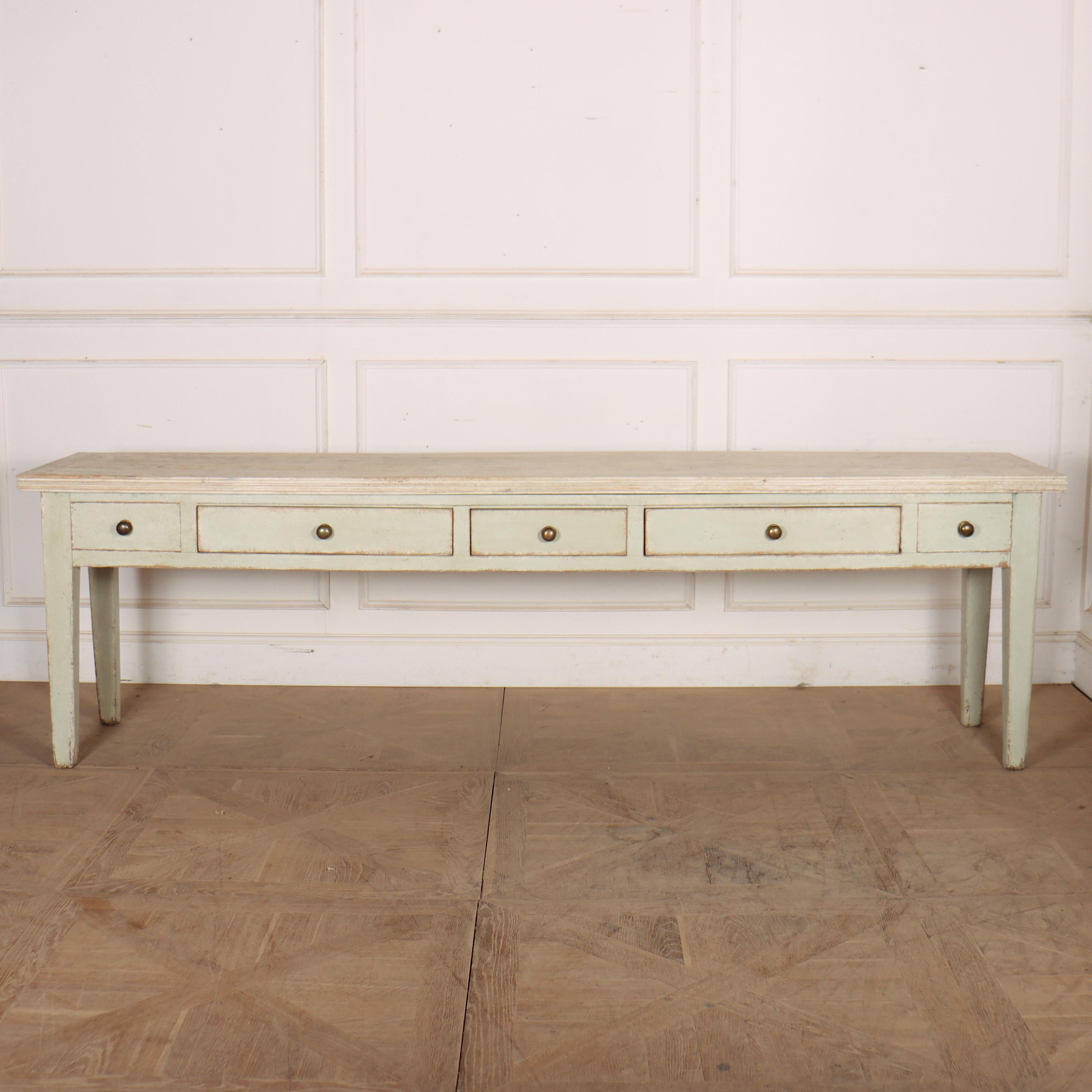 West Country Painted Serving Table Inglés en venta