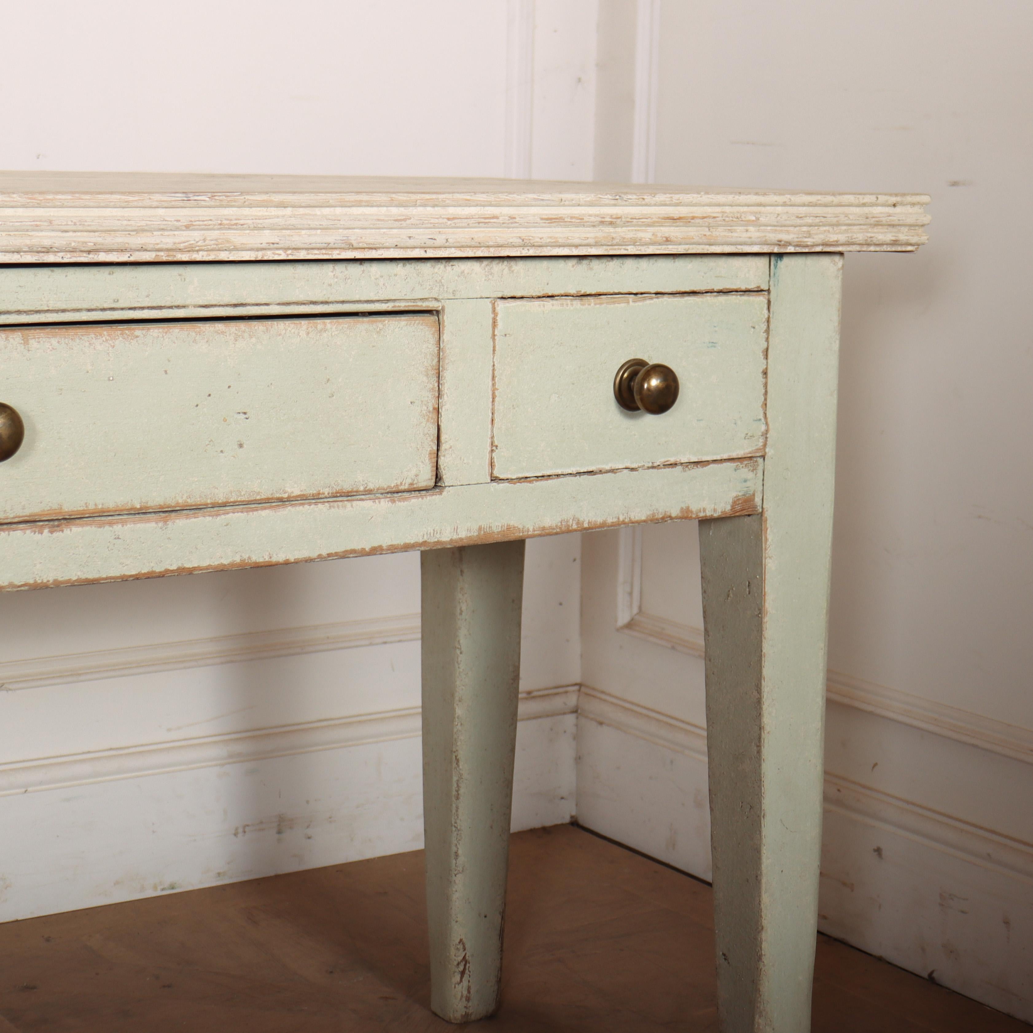 West Country Painted Serving Table siglo XIX en venta