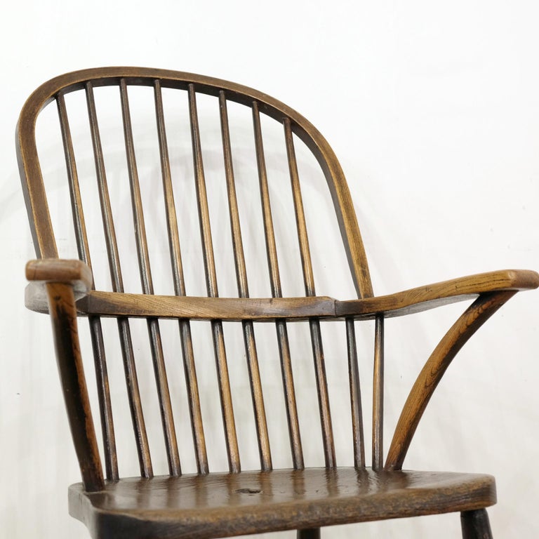 West Country Windsor Armchair, English, Devonshire, Elm and Ash, 1830s