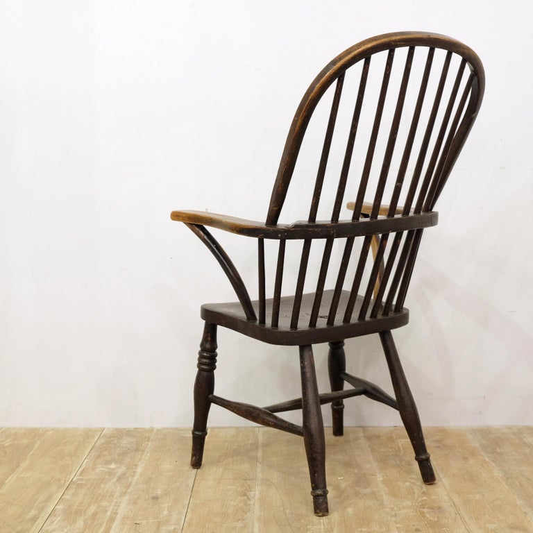 West Country Windsor Armchair, English, Devonshire, Elm and Ash, 1830s