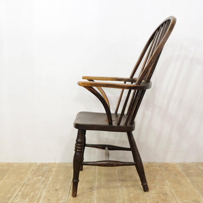 West Country Windsor Armchair, English, Devonshire, Elm and Ash, 1830s