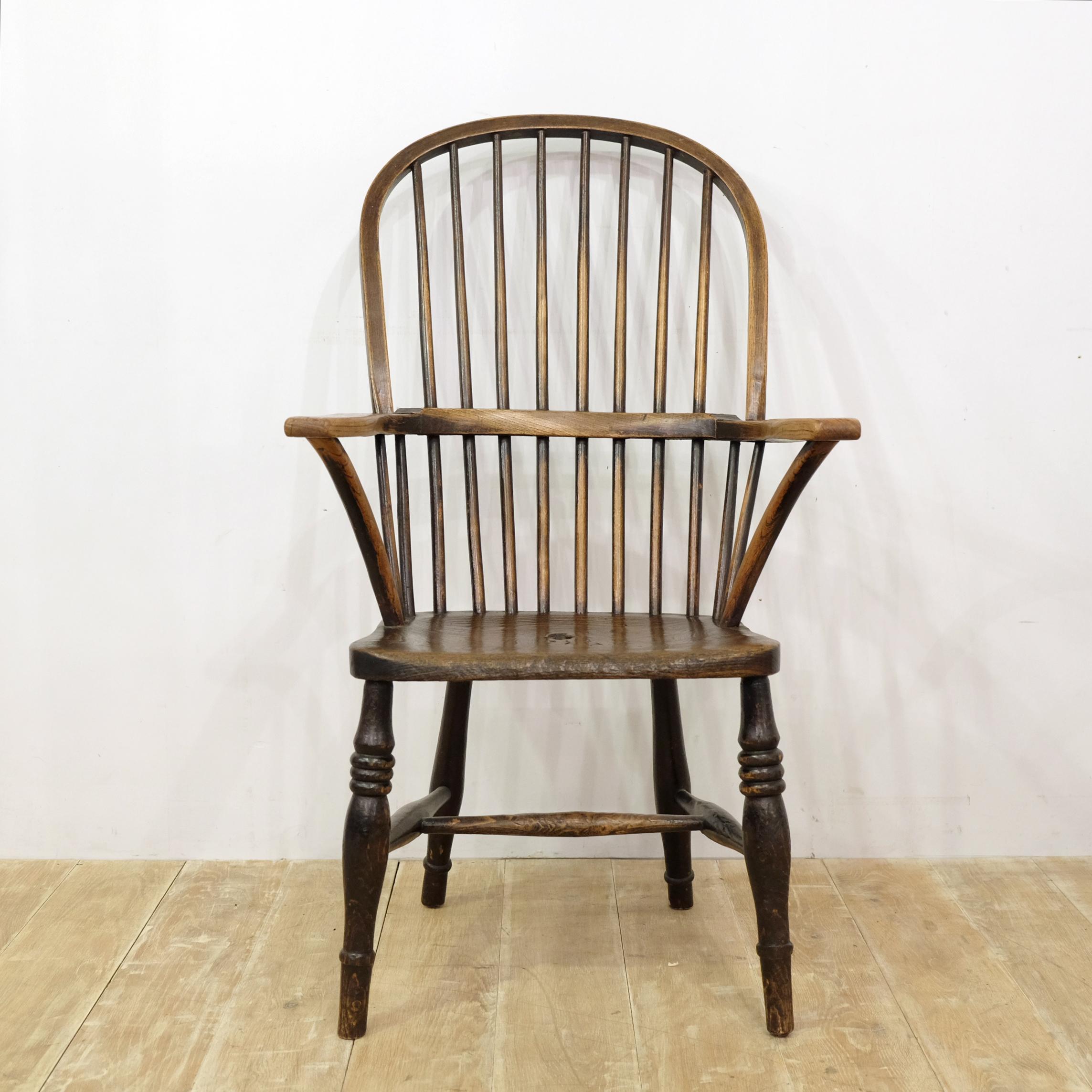West Country Windsor Armchair, English, Devonshire, Elm and Ash, 1830s Chair 2