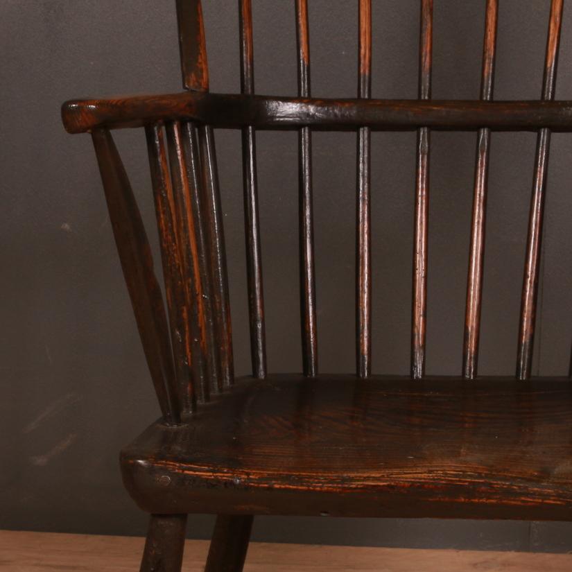 Good 19th century West country Windsor chair, 1820.

Seat height - 16