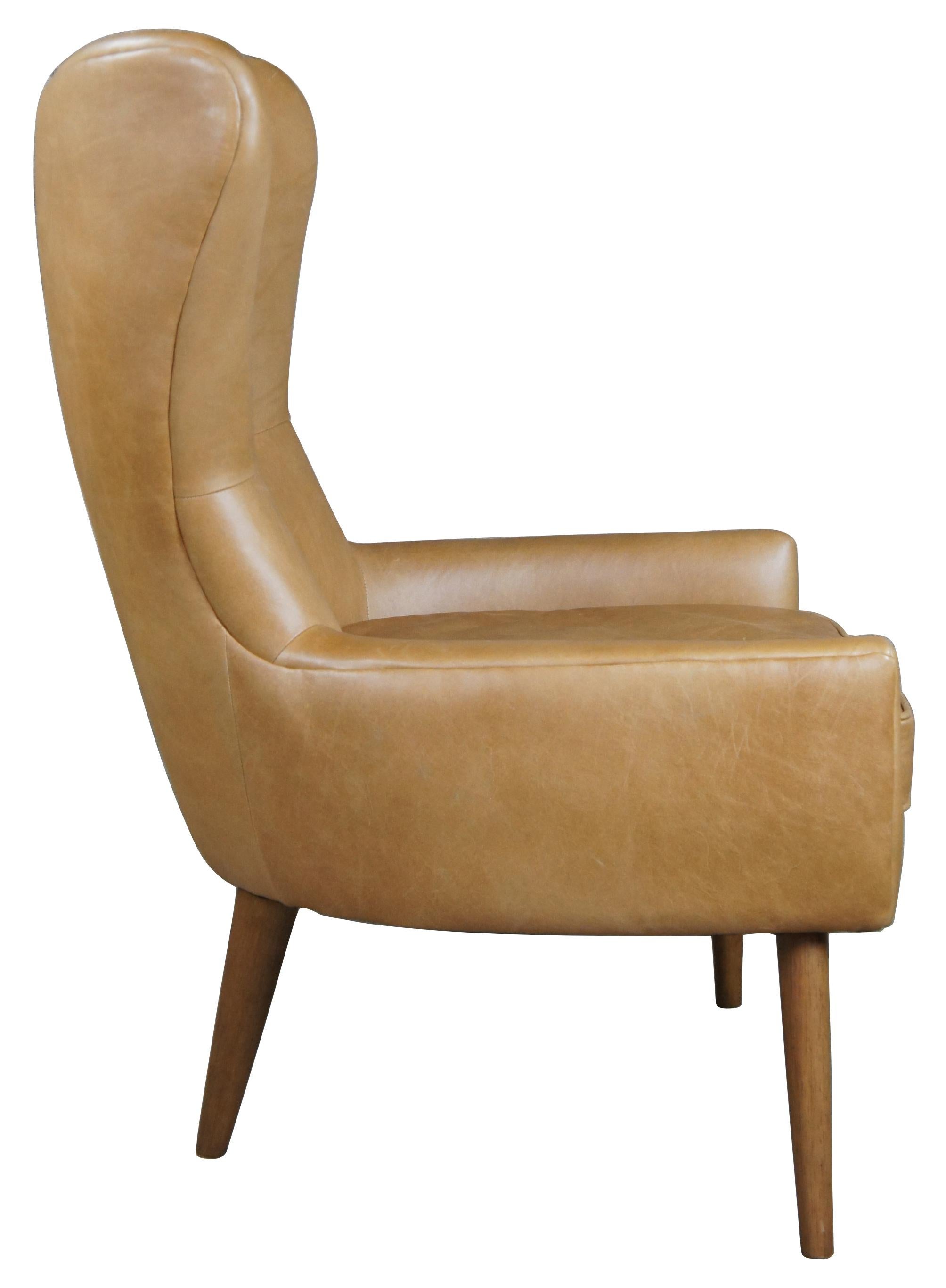 erik leather wing chair