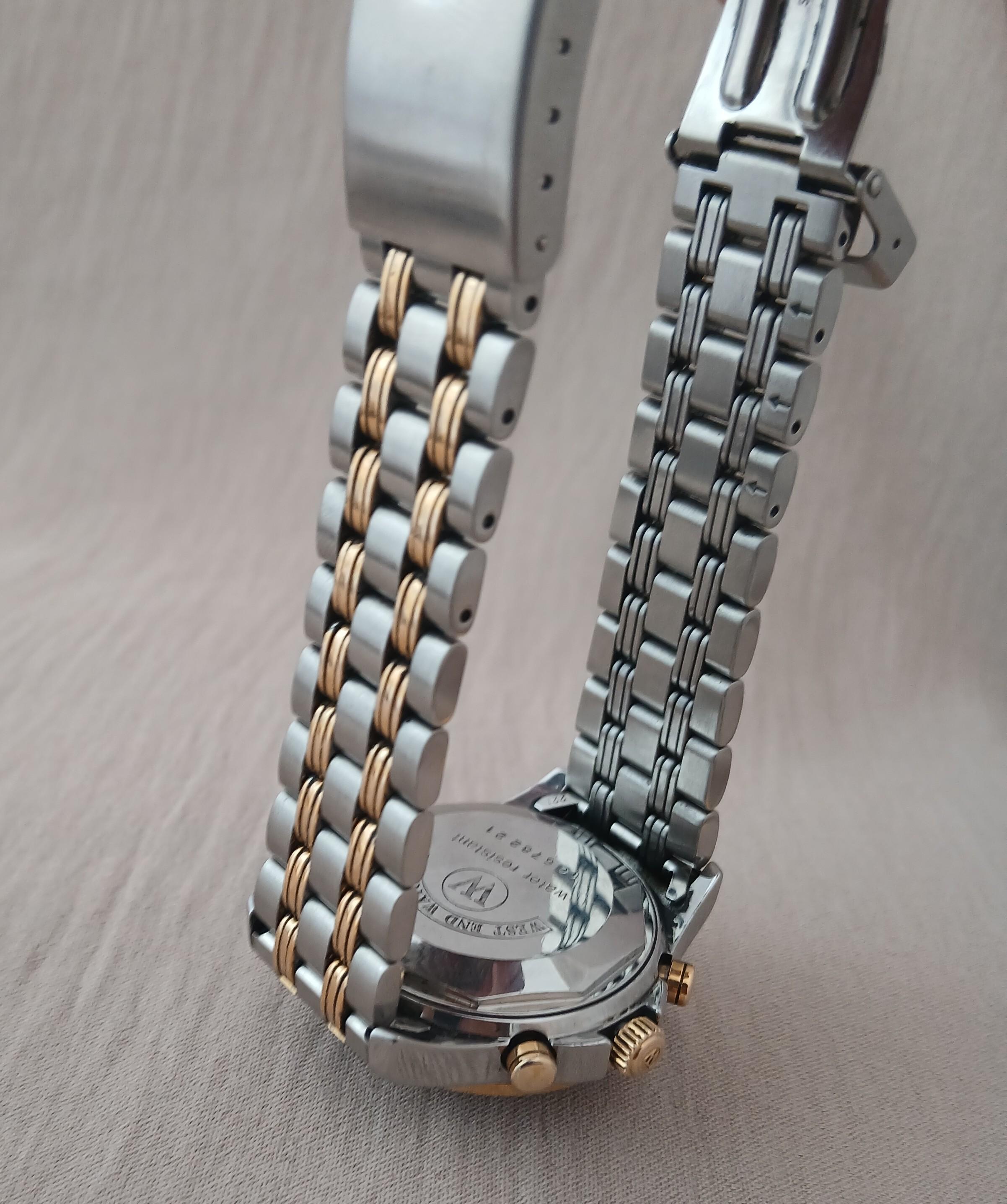 da uomo o donna West End Watch Co Sowar 2000 Cronografo Automatico Valjoux 7750 Bicolore Uomo Wa in vendita