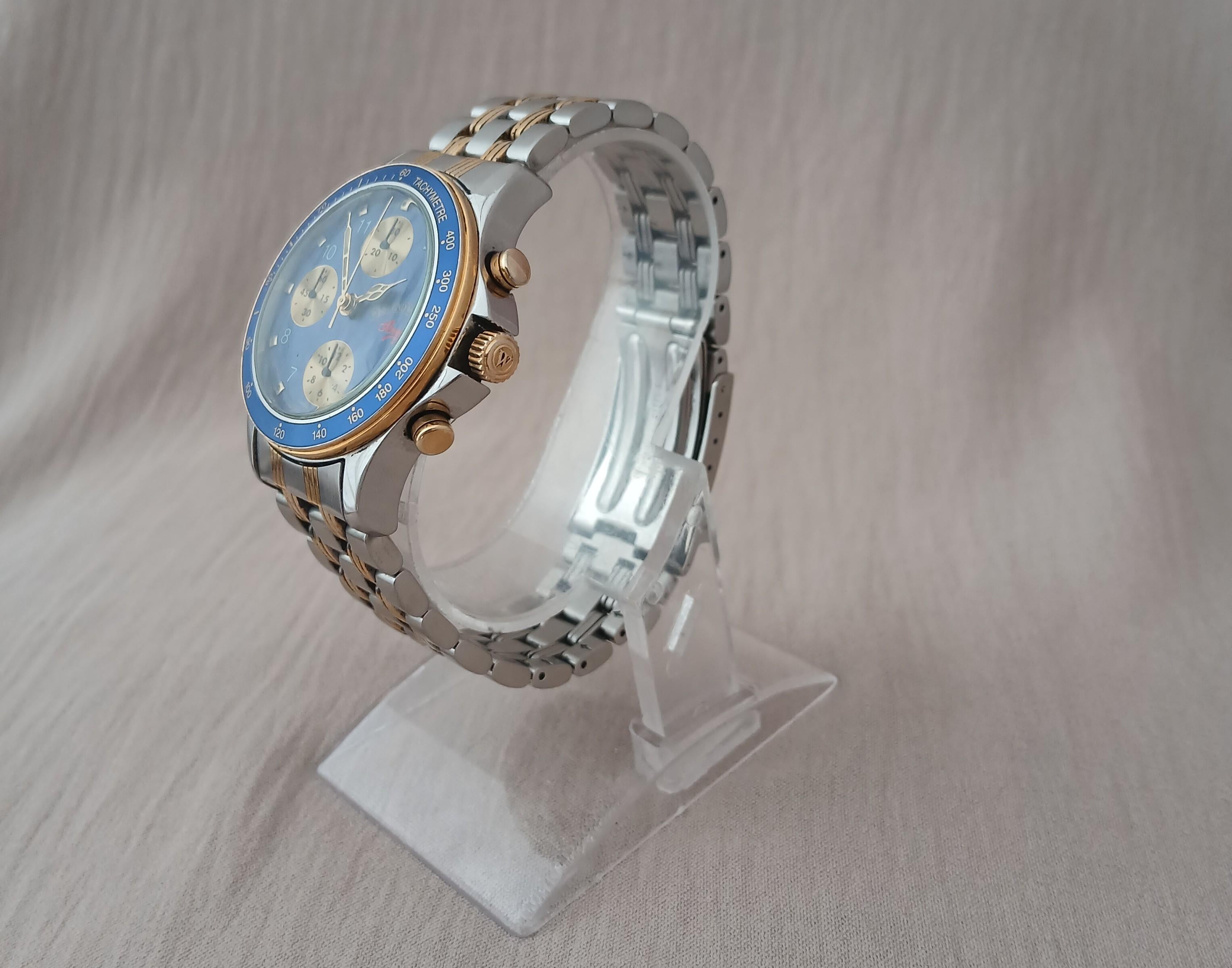 West End Watch Co Sowar 2000 Cronografo Automatico Valjoux 7750 Bicolore Uomo Wa in vendita 4