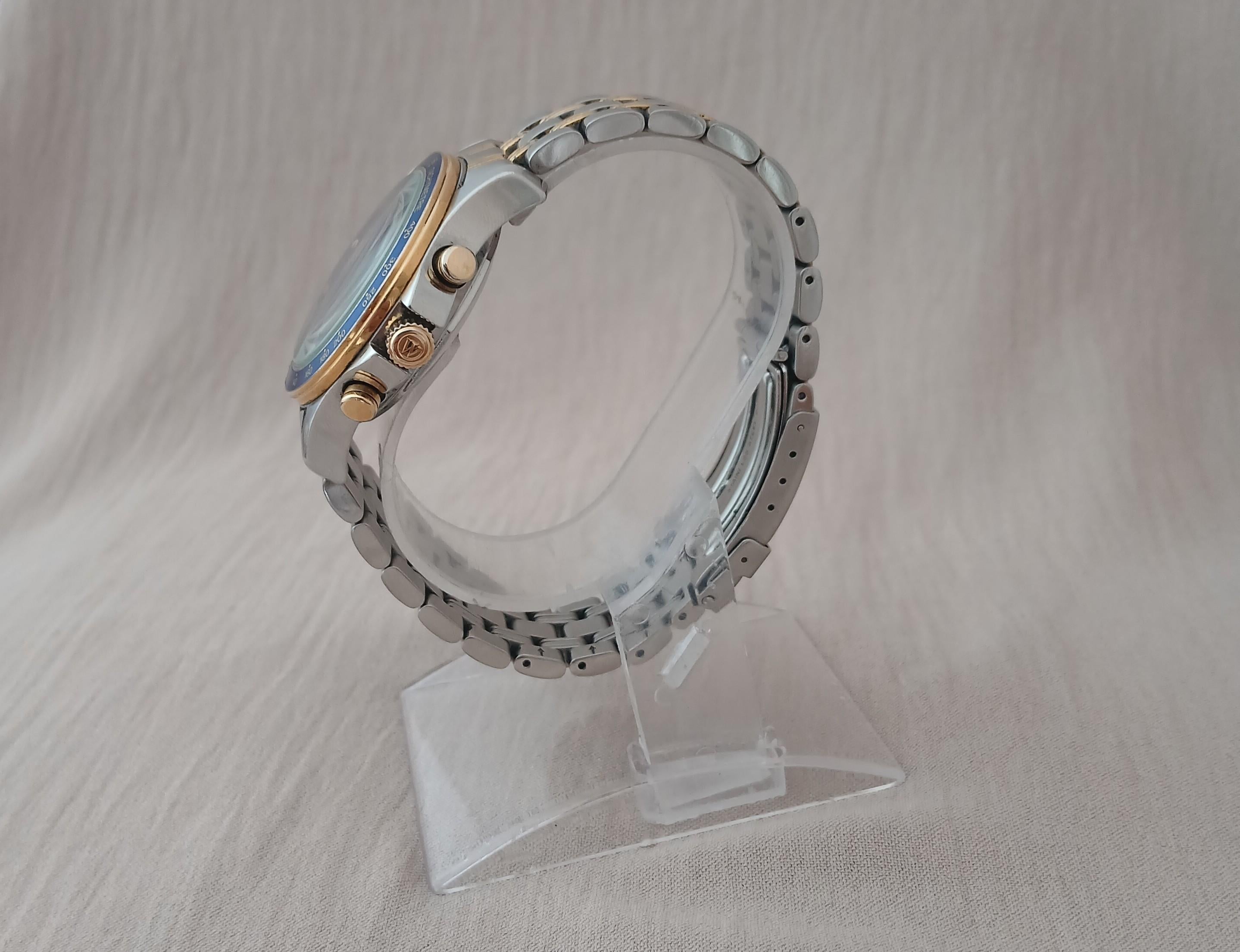 West End Watch Co Sowar 2000 Cronografo Automatico Valjoux 7750 Bicolore Uomo Wa in vendita 5