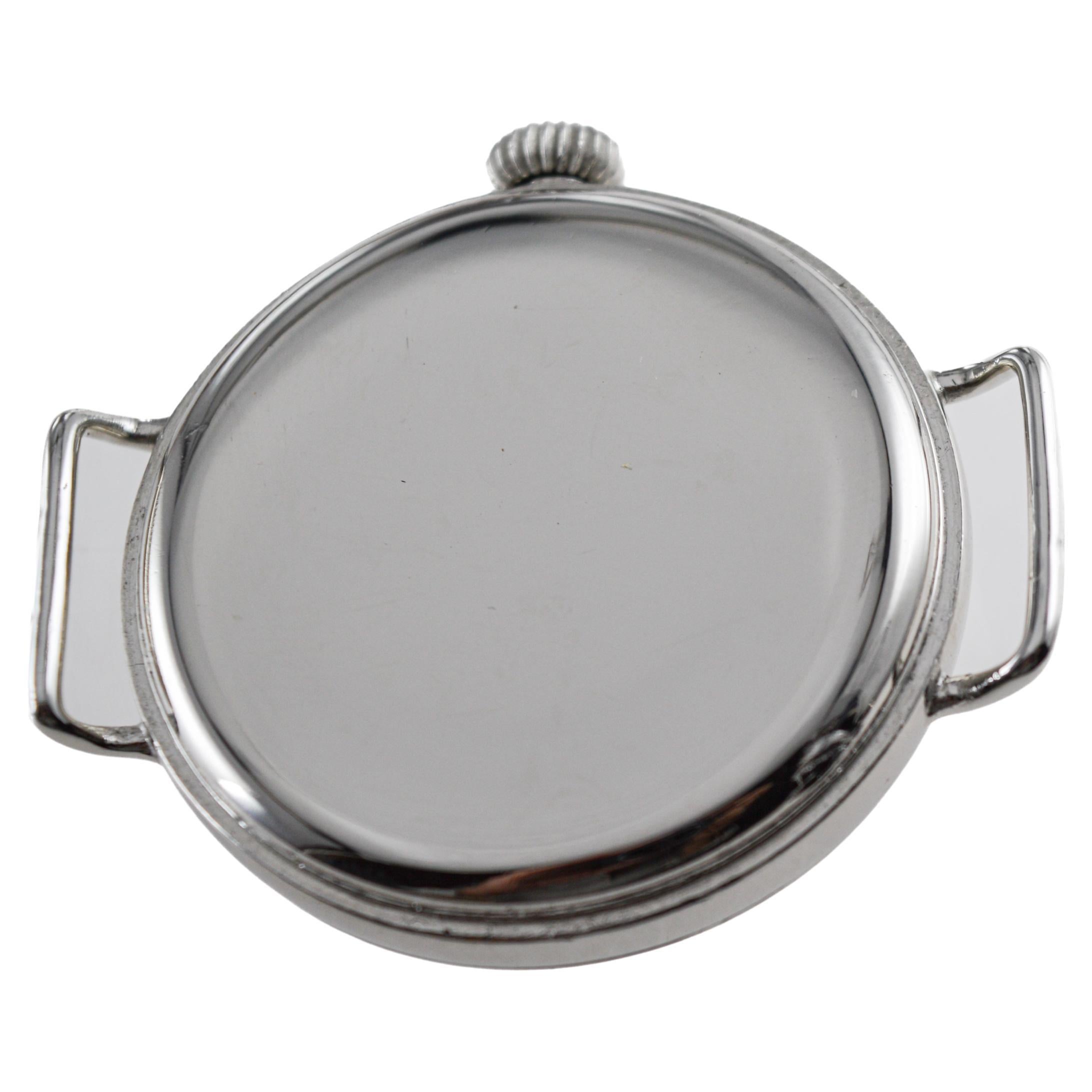 West End Watch Company Queen Anne Steel British Broad Arrow Pilots Watch 1915's in vendita 7