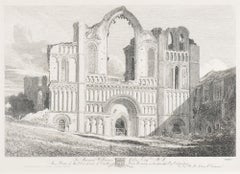 West Front of Castle Acre Priory by John Sell Cotman, 1813