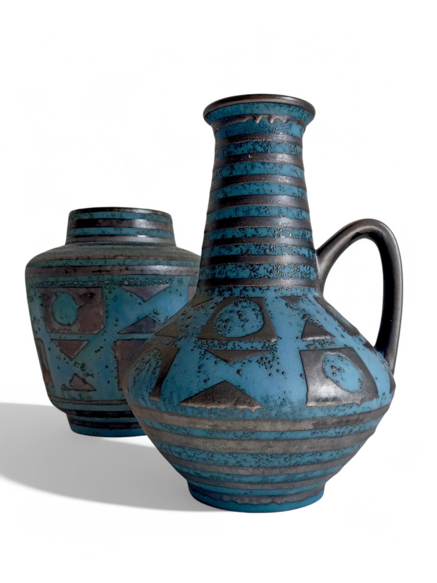 Mid-Century Ceramic Vases by Carstens Tonnieshöf, West German Art Pottery, 1960s For Sale 3