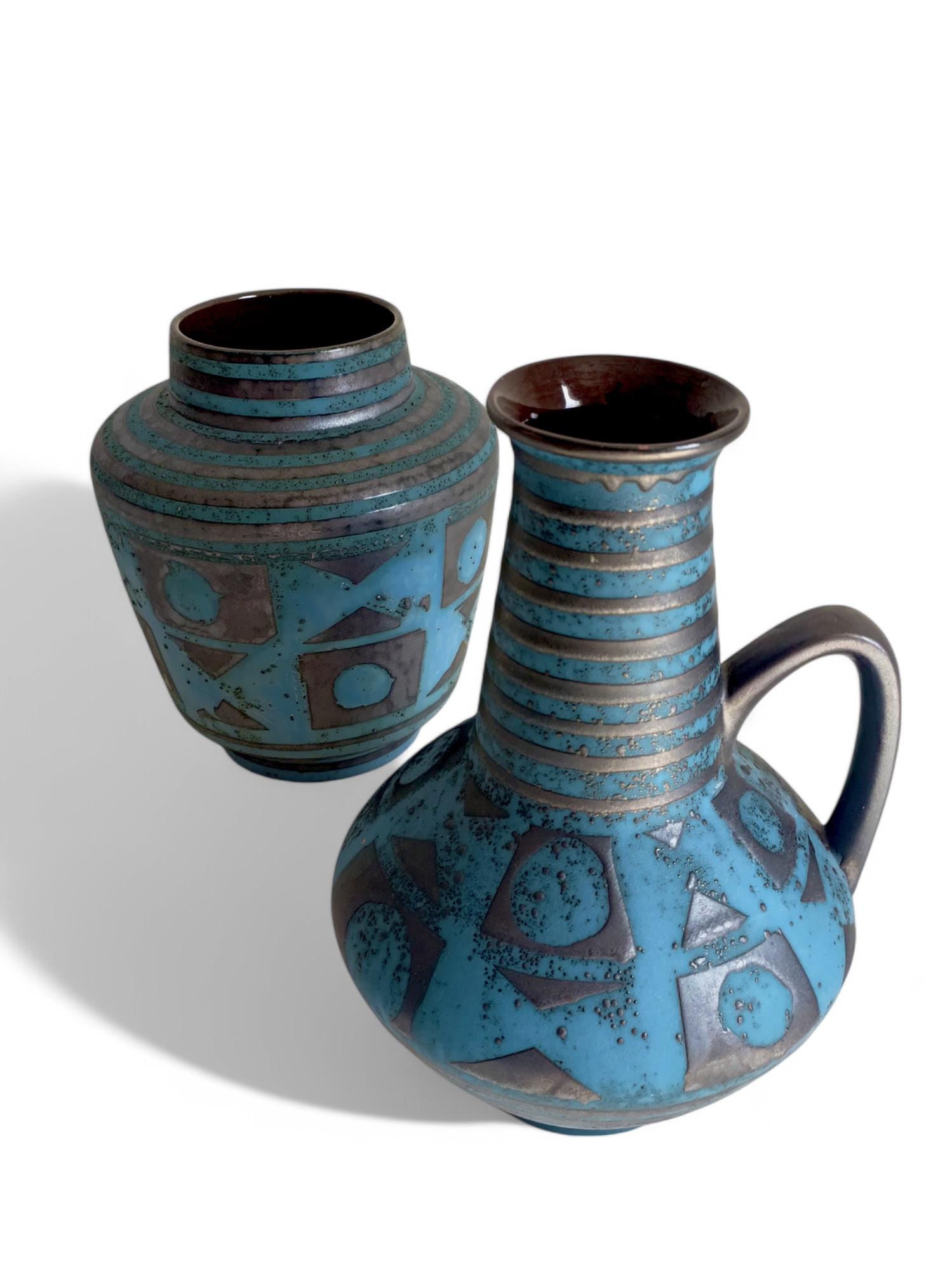 Mid-Century Ceramic Vases by Carstens Tonnieshöf, West German Art Pottery, 1960s For Sale 4