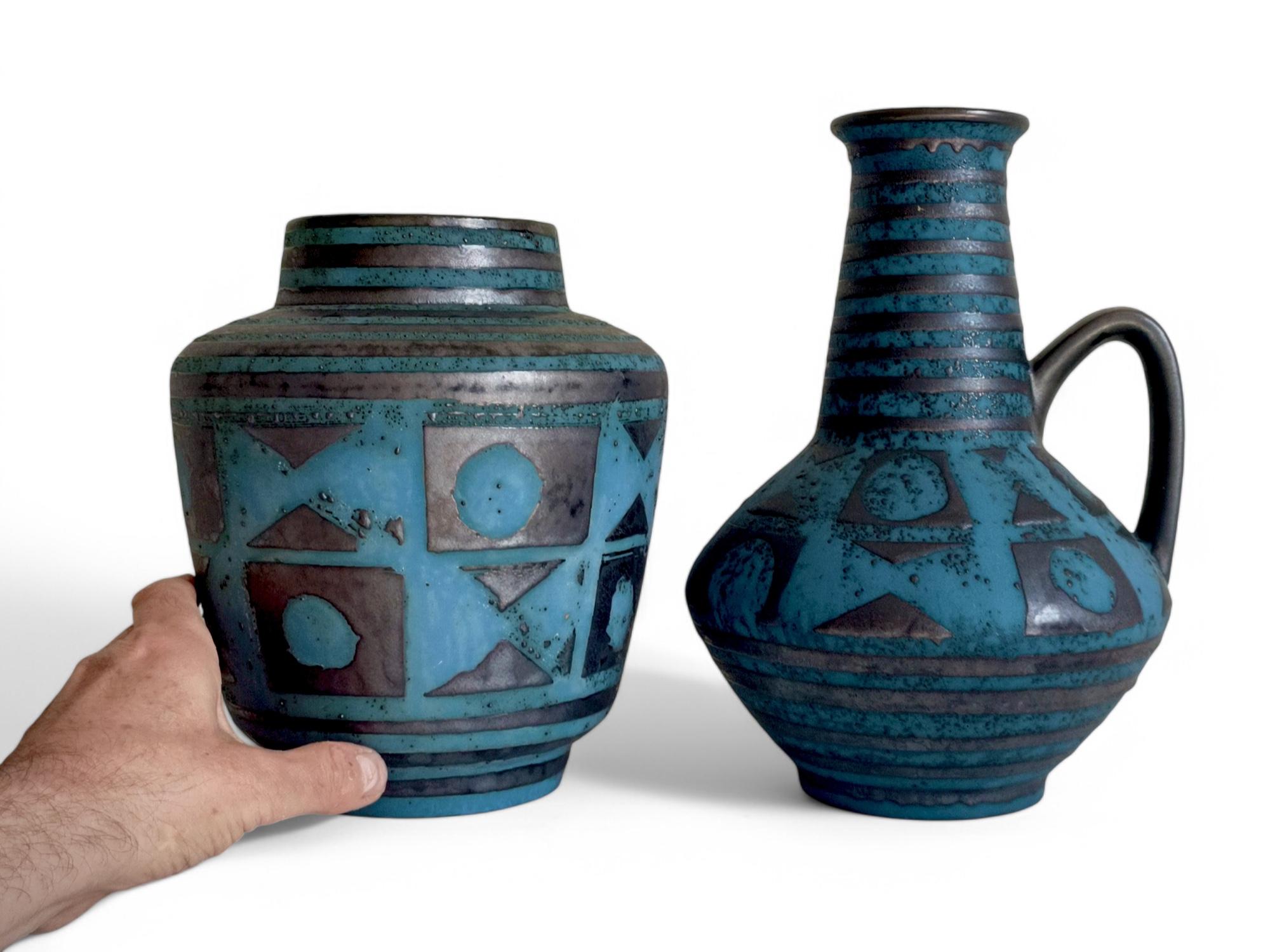 Mid-Century Ceramic Vases by Carstens Tonnieshöf, West German Art Pottery, 1960s For Sale 5