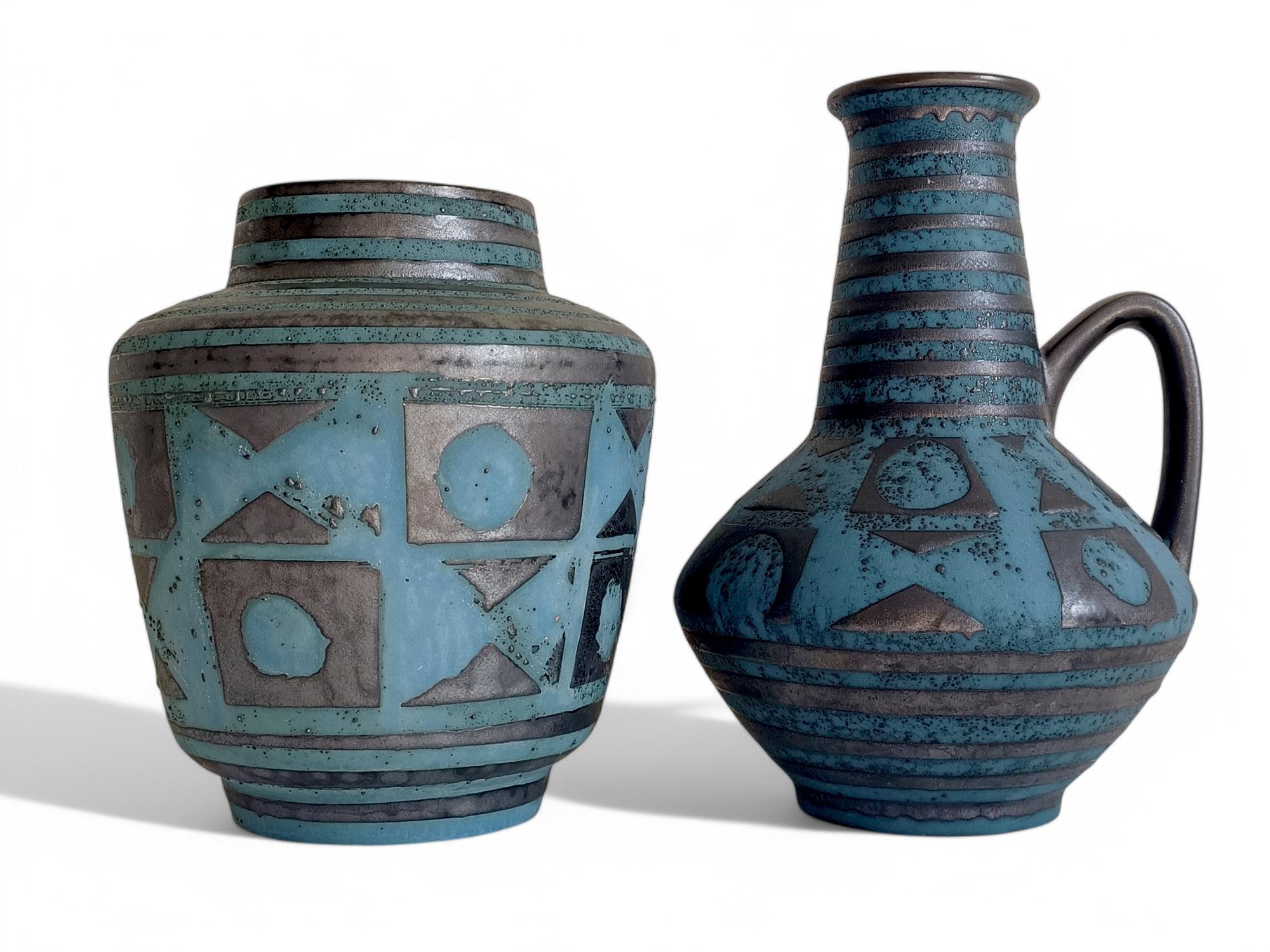 Mid-Century Ceramic Vases by Carstens Tonnieshöf, West German Art Pottery, 1960s For Sale 8