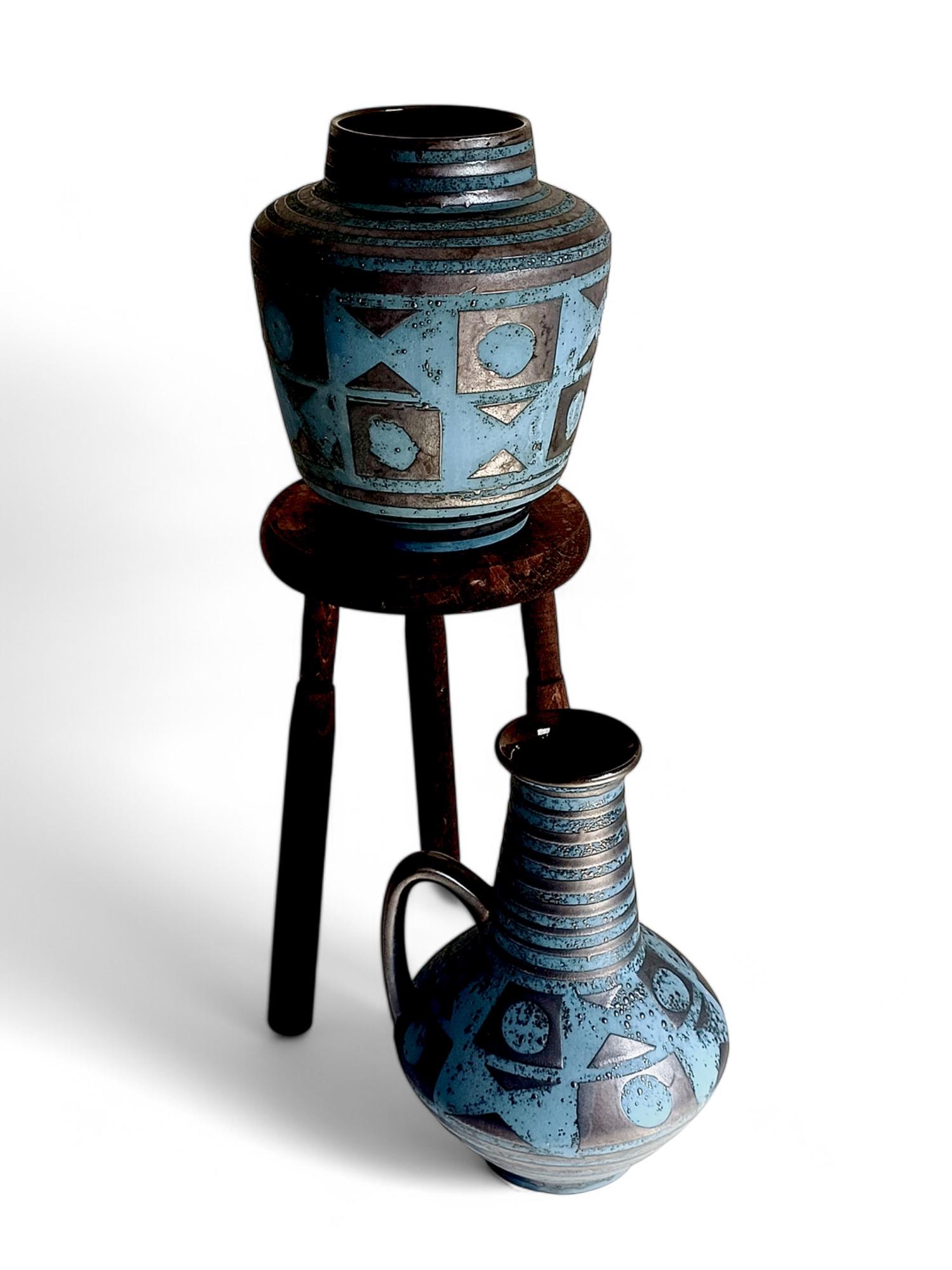 Mid-Century Ceramic Vases by Carstens Tonnieshöf, West German Art Pottery, 1960s For Sale 9