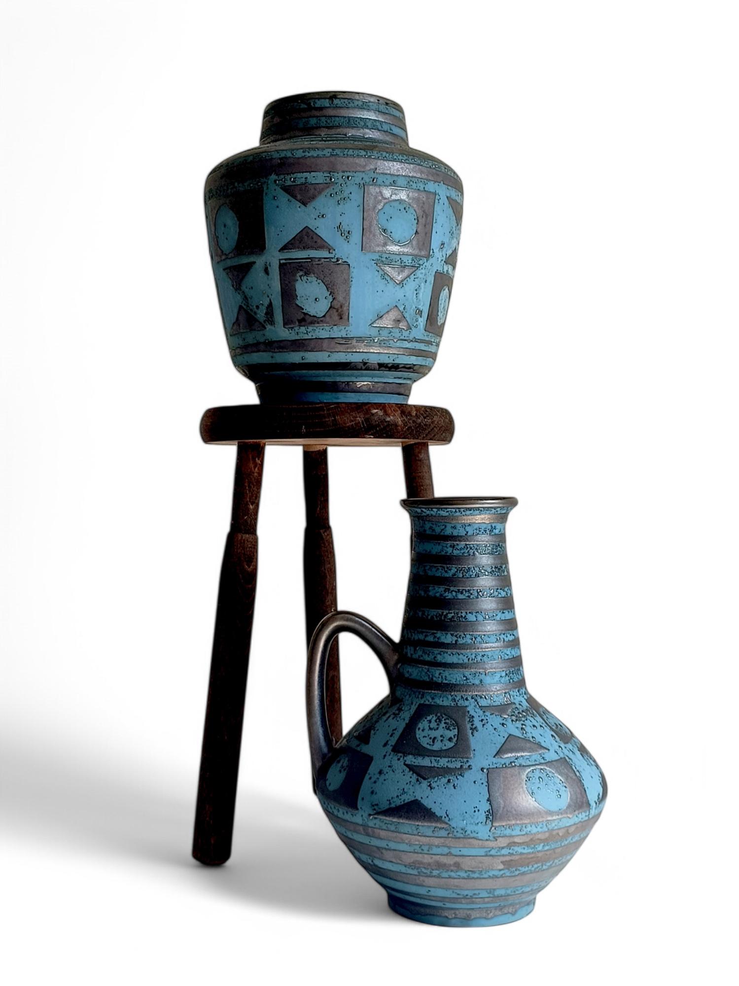 Mid-Century Ceramic Vases by Carstens Tonnieshöf, West German Art Pottery, 1960s For Sale 7