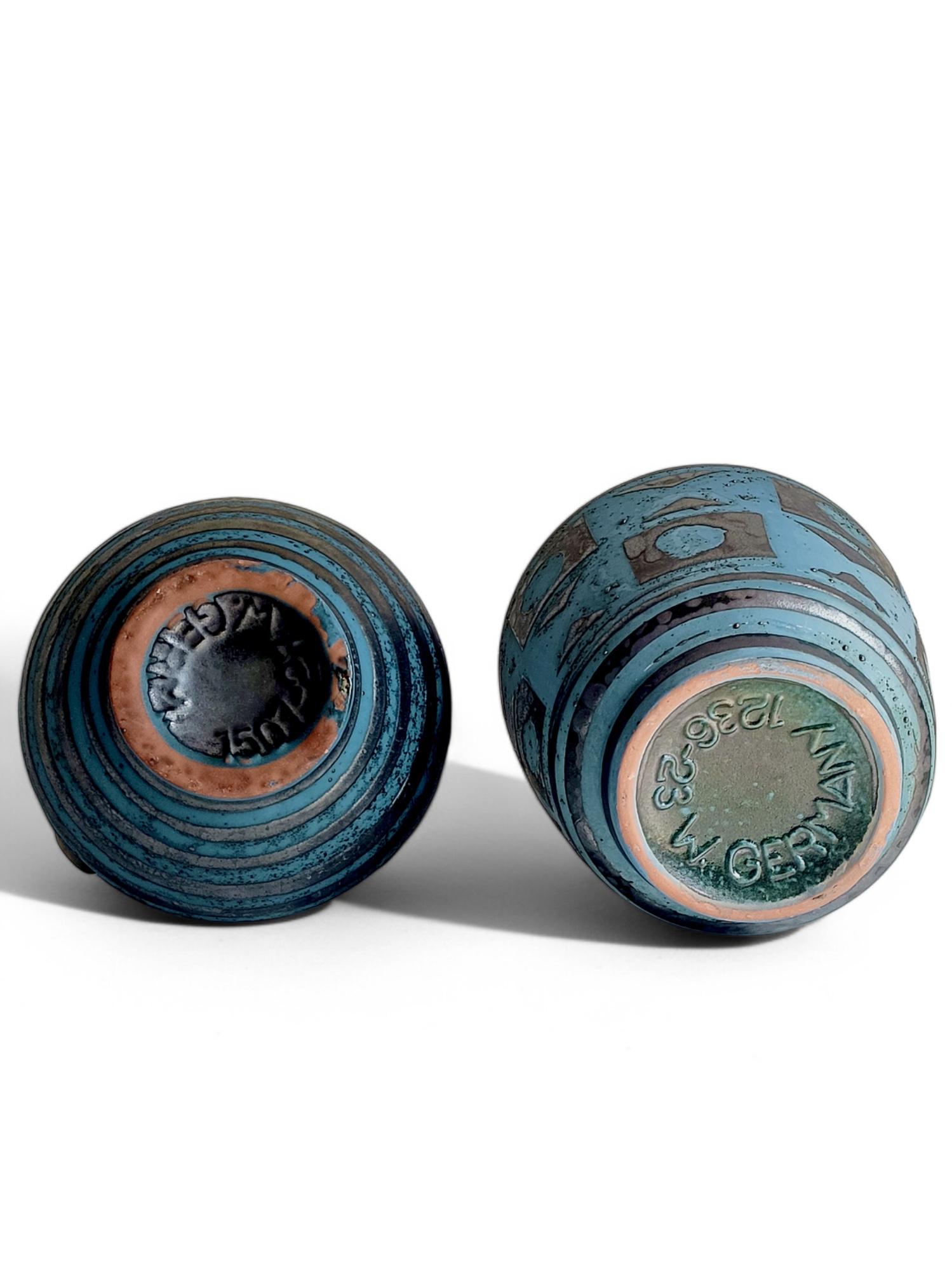 Mid-Century Ceramic Vases by Carstens Tonnieshöf, West German Art Pottery, 1960s For Sale 12