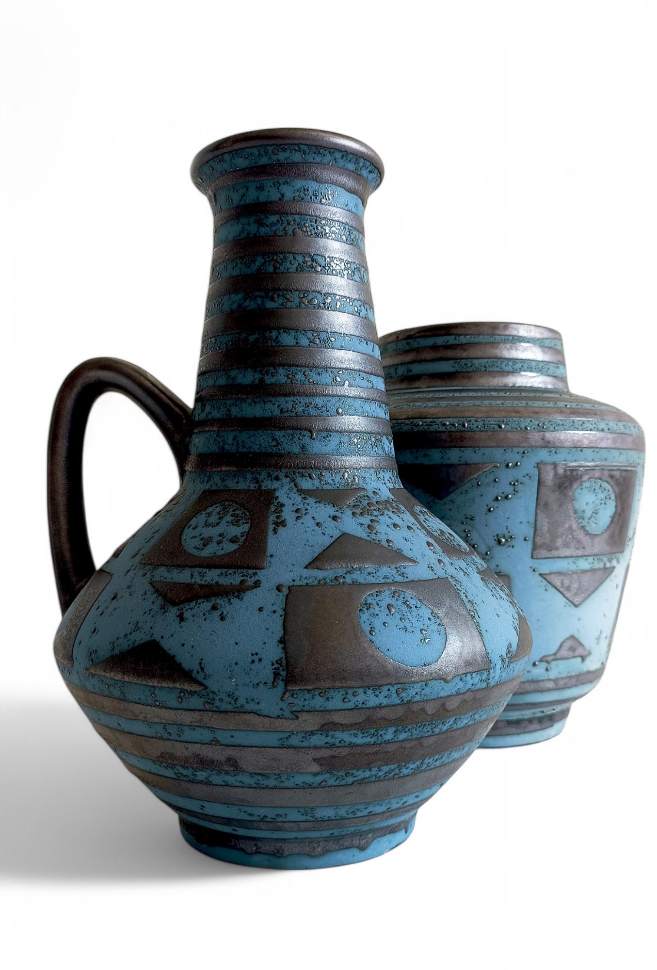 Mid-Century Ceramic Vases by Carstens Tonnieshöf, West German Art Pottery, 1960s For Sale 6