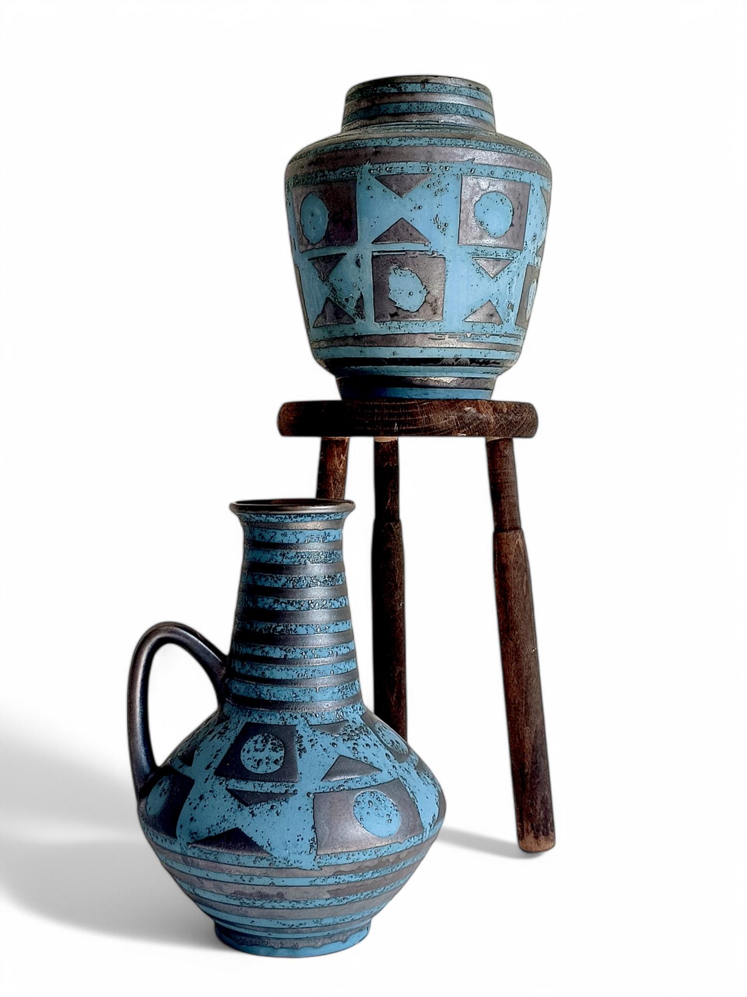 Mid-Century Modern Mid-Century Ceramic Vases by Carstens Tonnieshöf, West German Art Pottery, 1960s For Sale