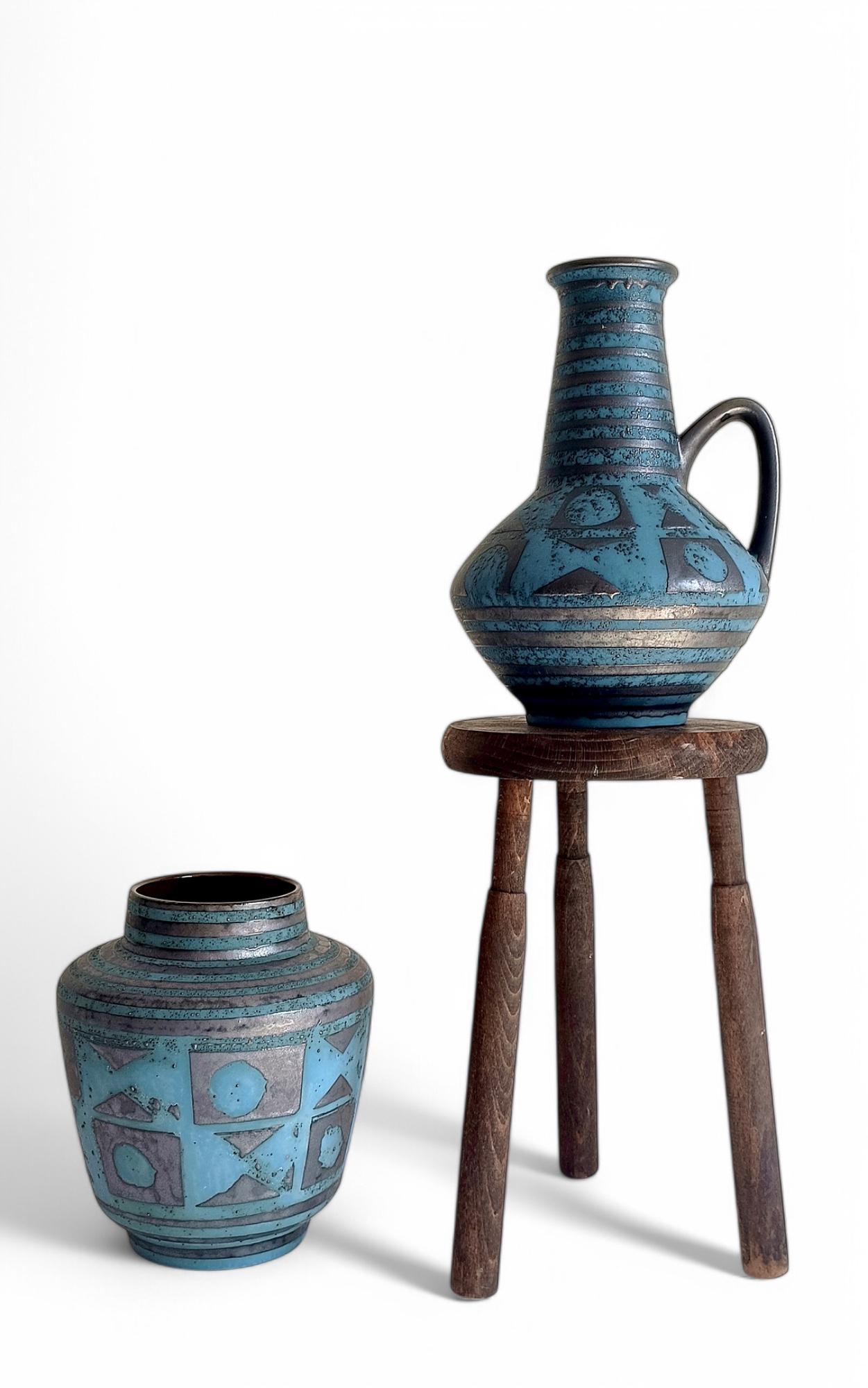 Mid-20th Century Mid-Century Ceramic Vases by Carstens Tonnieshöf, West German Art Pottery, 1960s For Sale