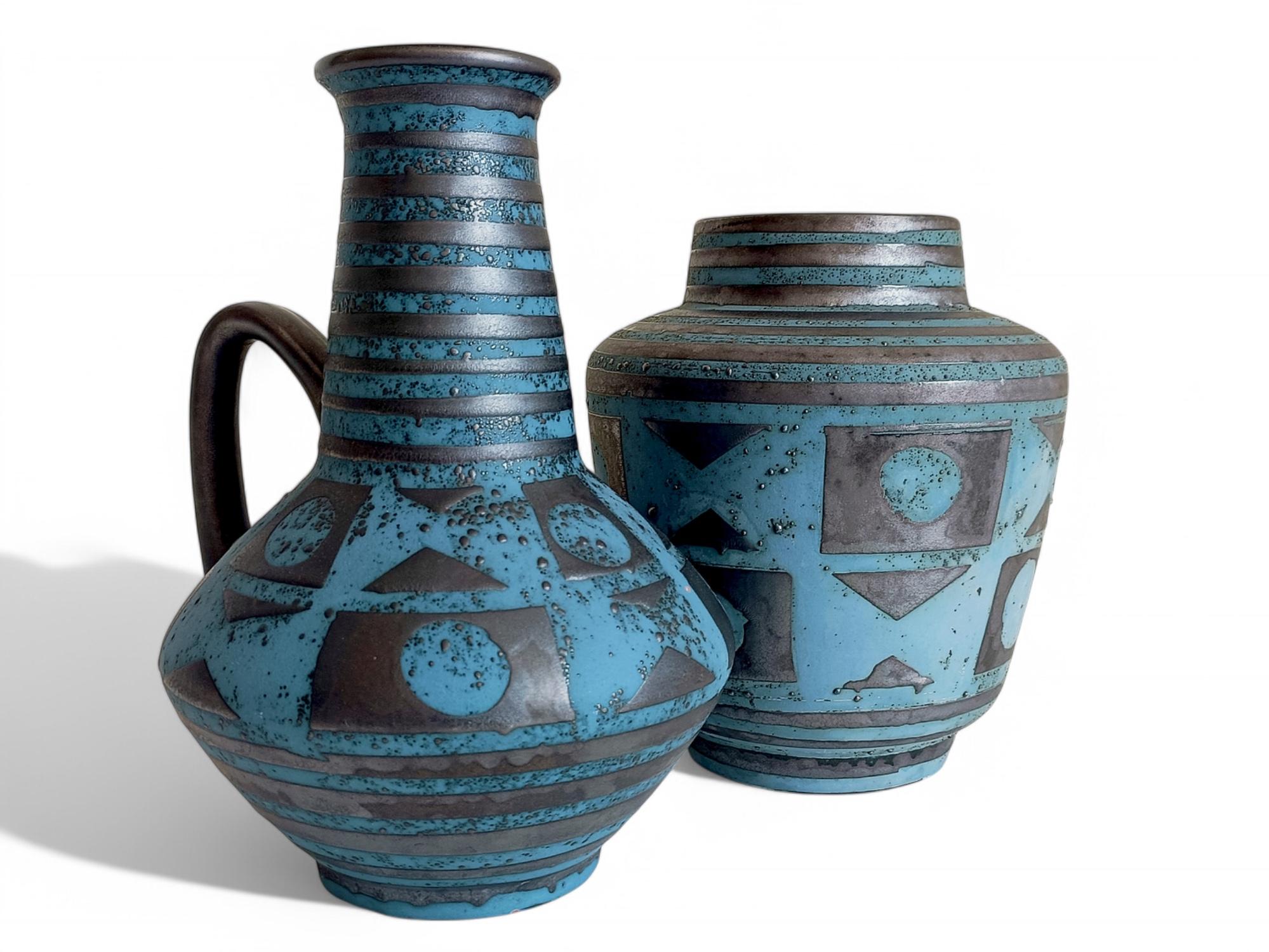 Mid-Century Ceramic Vases by Carstens Tonnieshöf, West German Art Pottery, 1960s For Sale 1