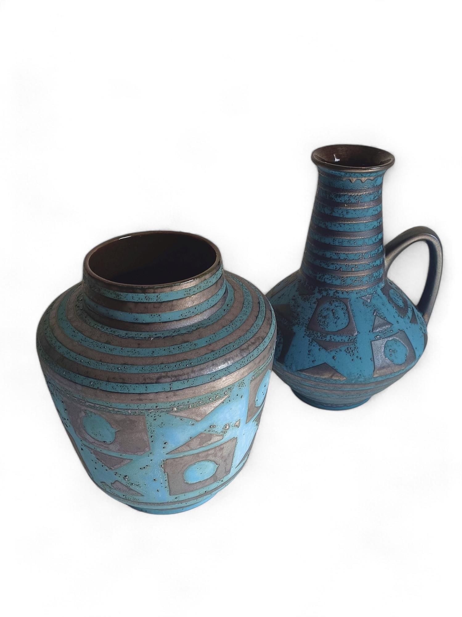 Mid-Century Ceramic Vases by Carstens Tonnieshöf, West German Art Pottery, 1960s For Sale 2