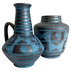 Mid-Century Ceramic Vases by Carstens Tonnieshöf, West German Art Pottery, 1960s