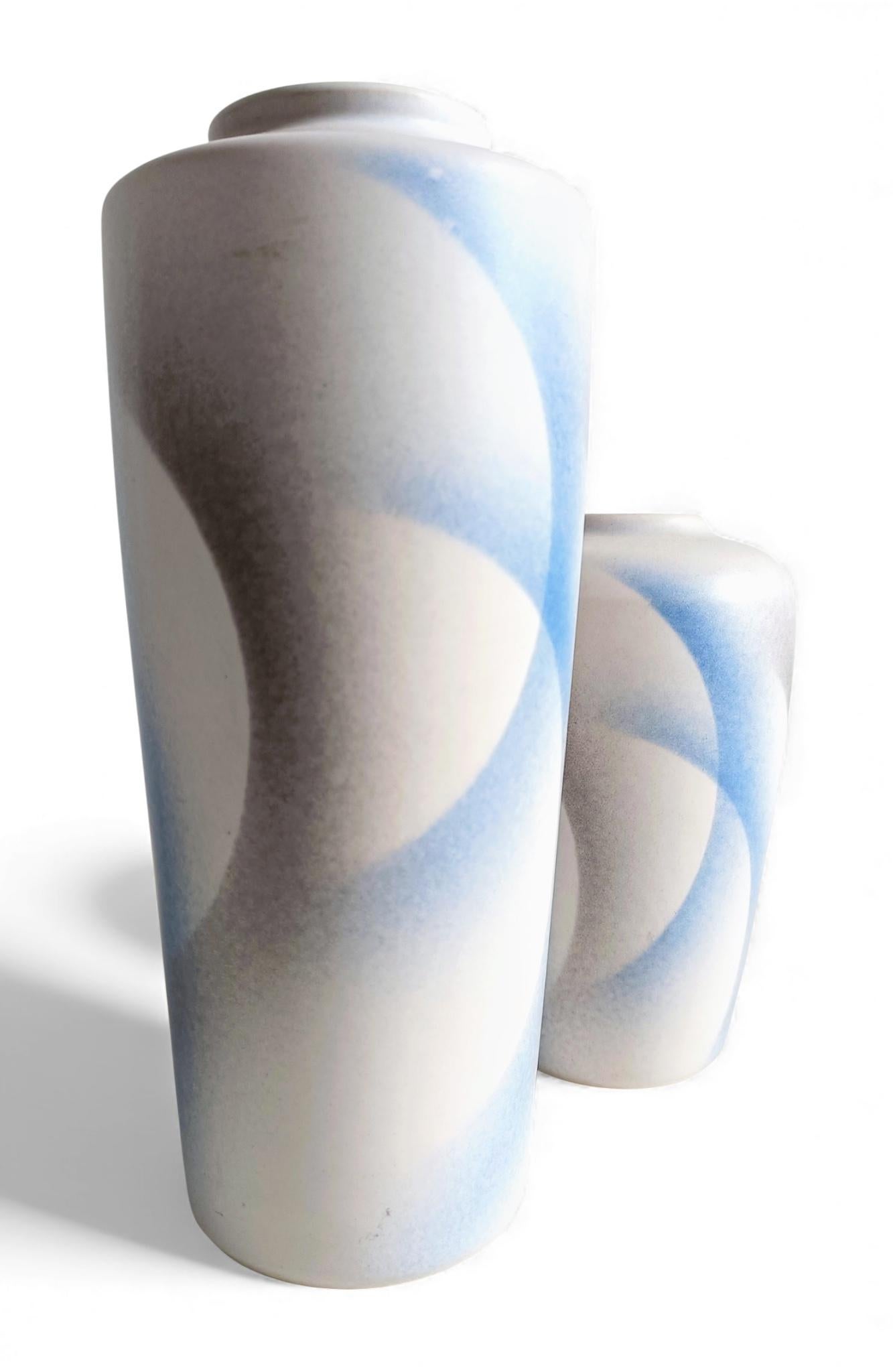 West German Bay Keramiek Art Pottery Vases, Post-Modern / Art Deco Revival, 1980 For Sale 6