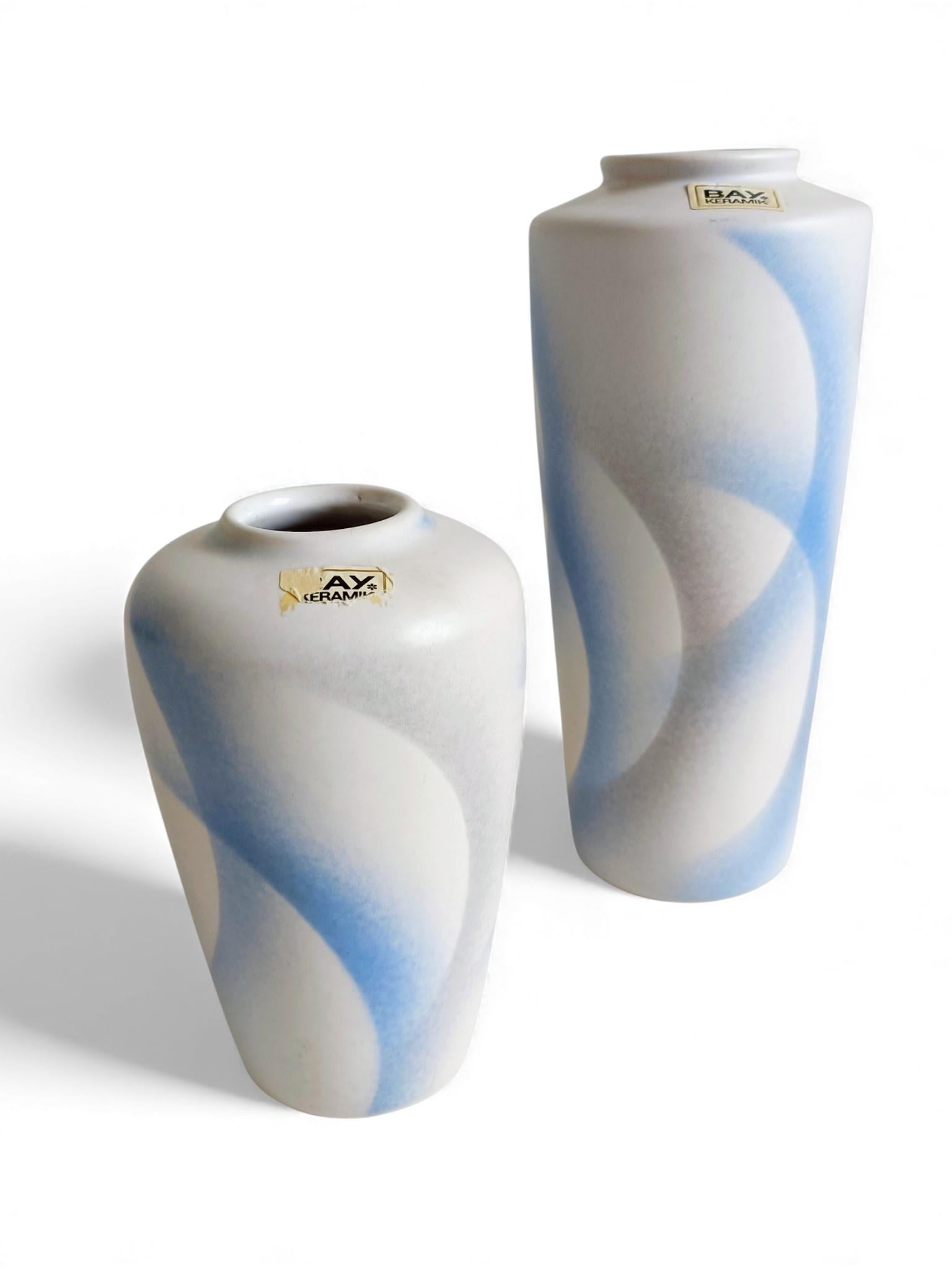 West German Bay Keramiek Art Pottery Vases, Post-Modern / Art Deco Revival, 1980 For Sale 8