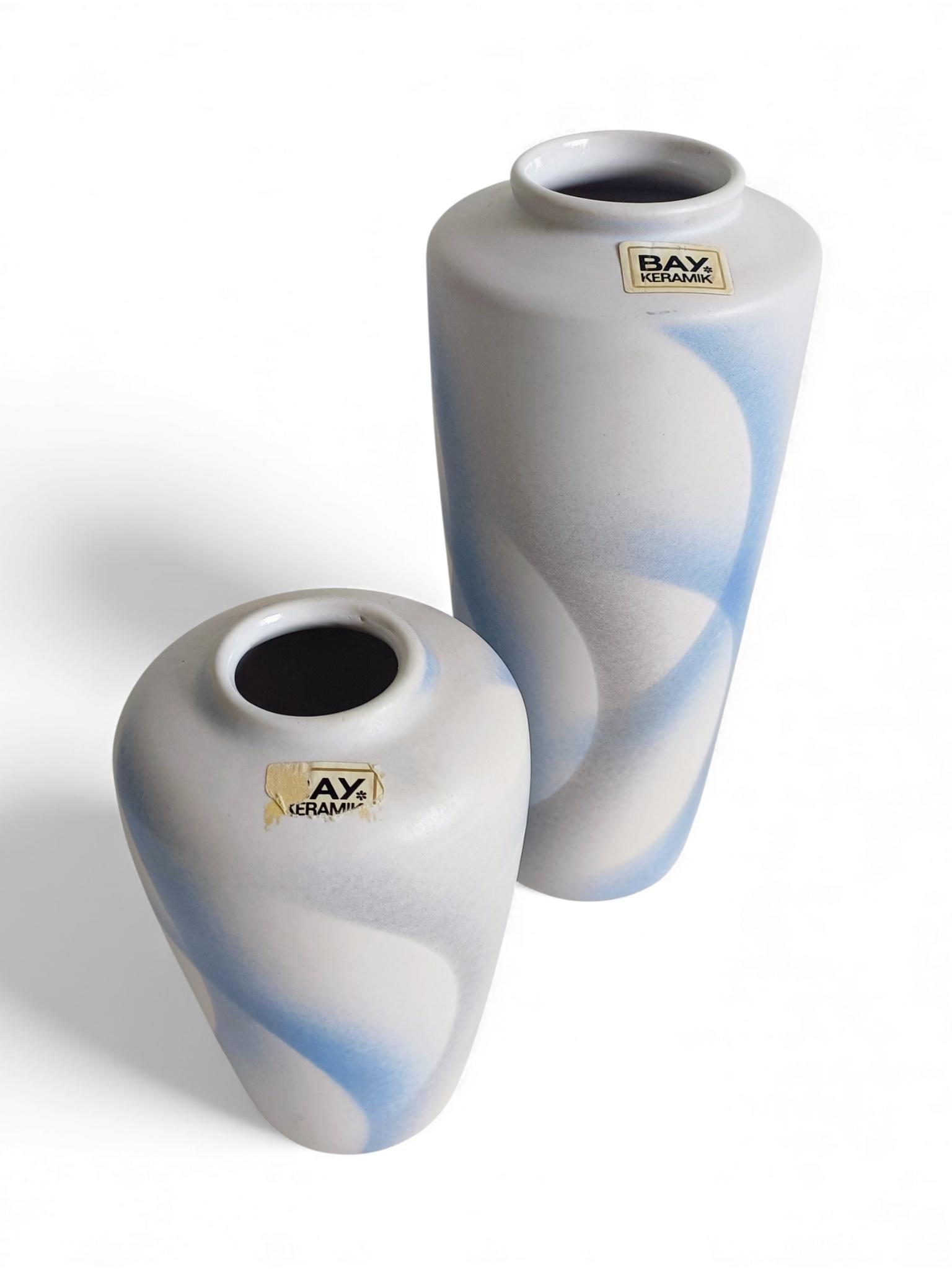 Late 20th Century West German Bay Keramiek Art Pottery Vases, Post-Modern / Art Deco Revival, 1980 For Sale