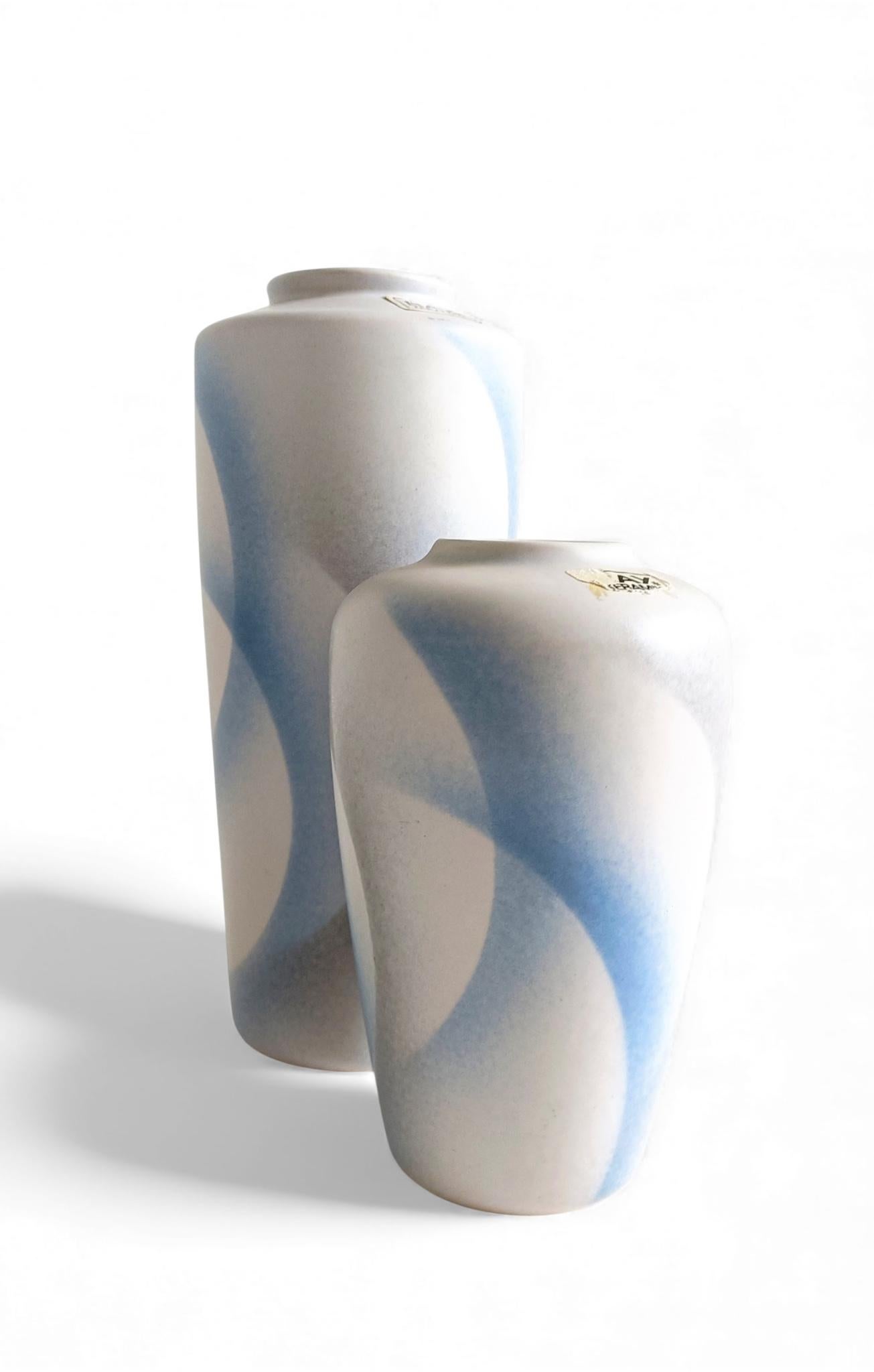 West German Bay Keramiek Art Pottery Vases, Post-Modern / Art Deco Revival, 1980 For Sale 1