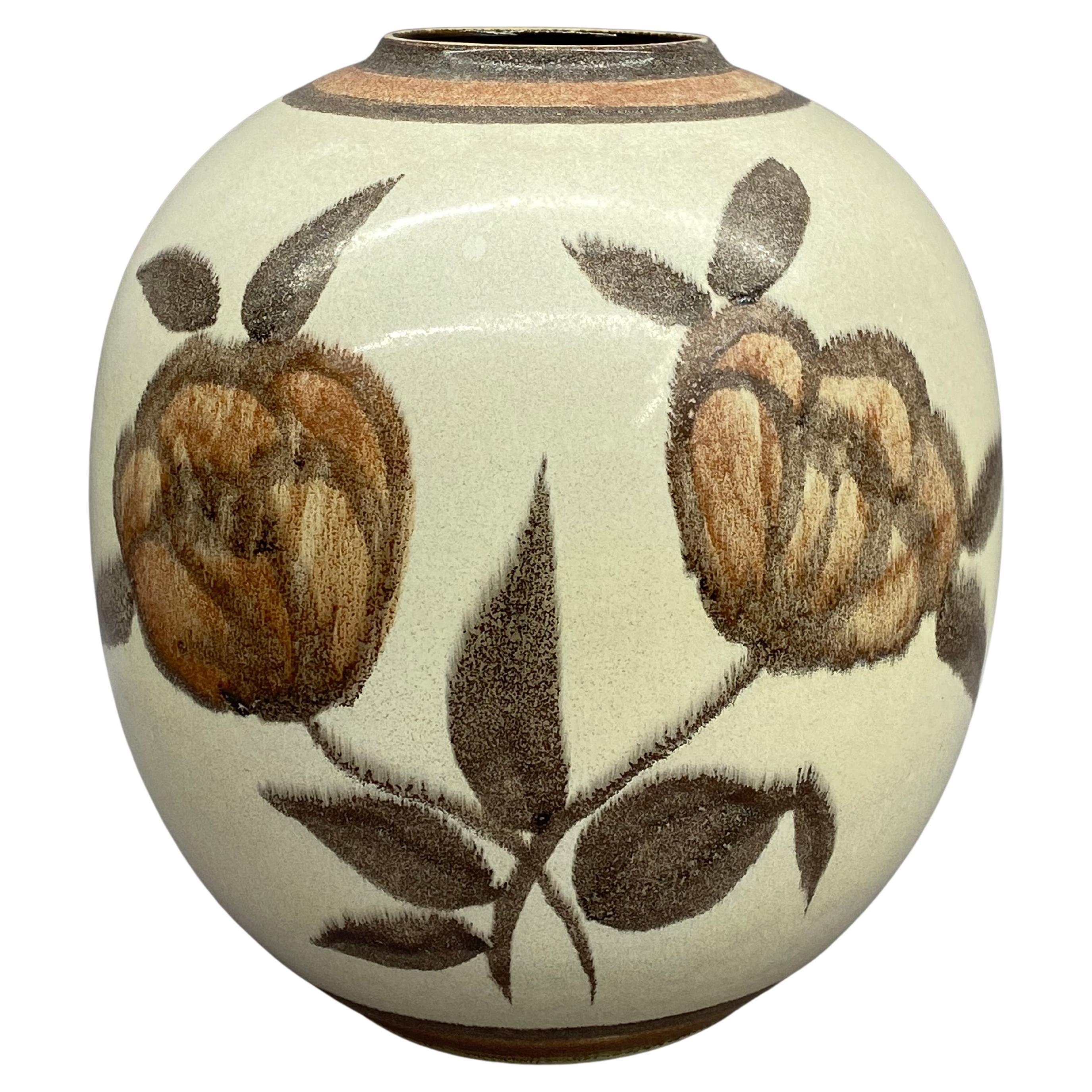 Vaso floreale Bay Keramik della Germania Occidentale