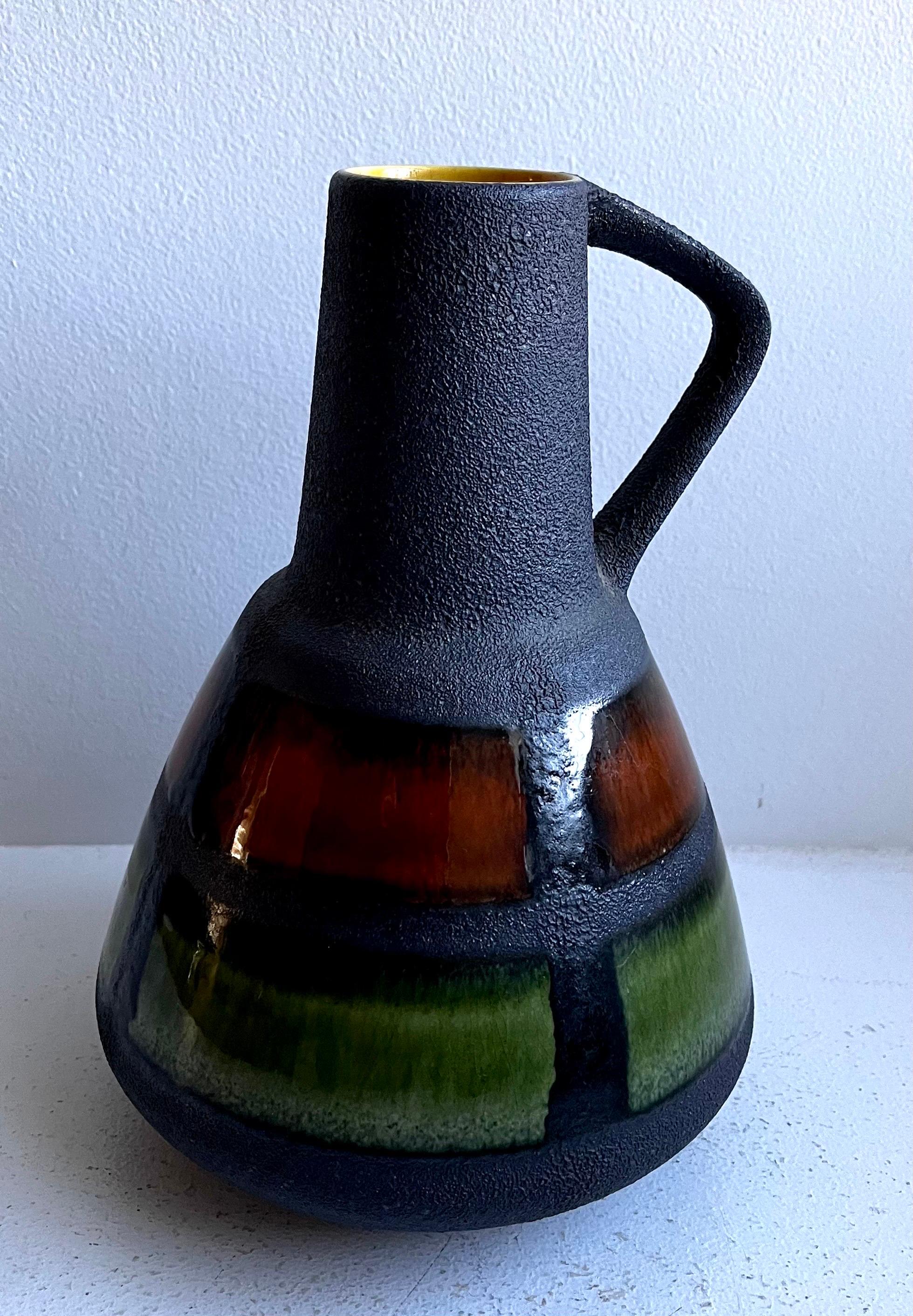 Terracotta Vaso di lava grassa della Germania occidentale di Dumler & Breiden, anni '60 in vendita