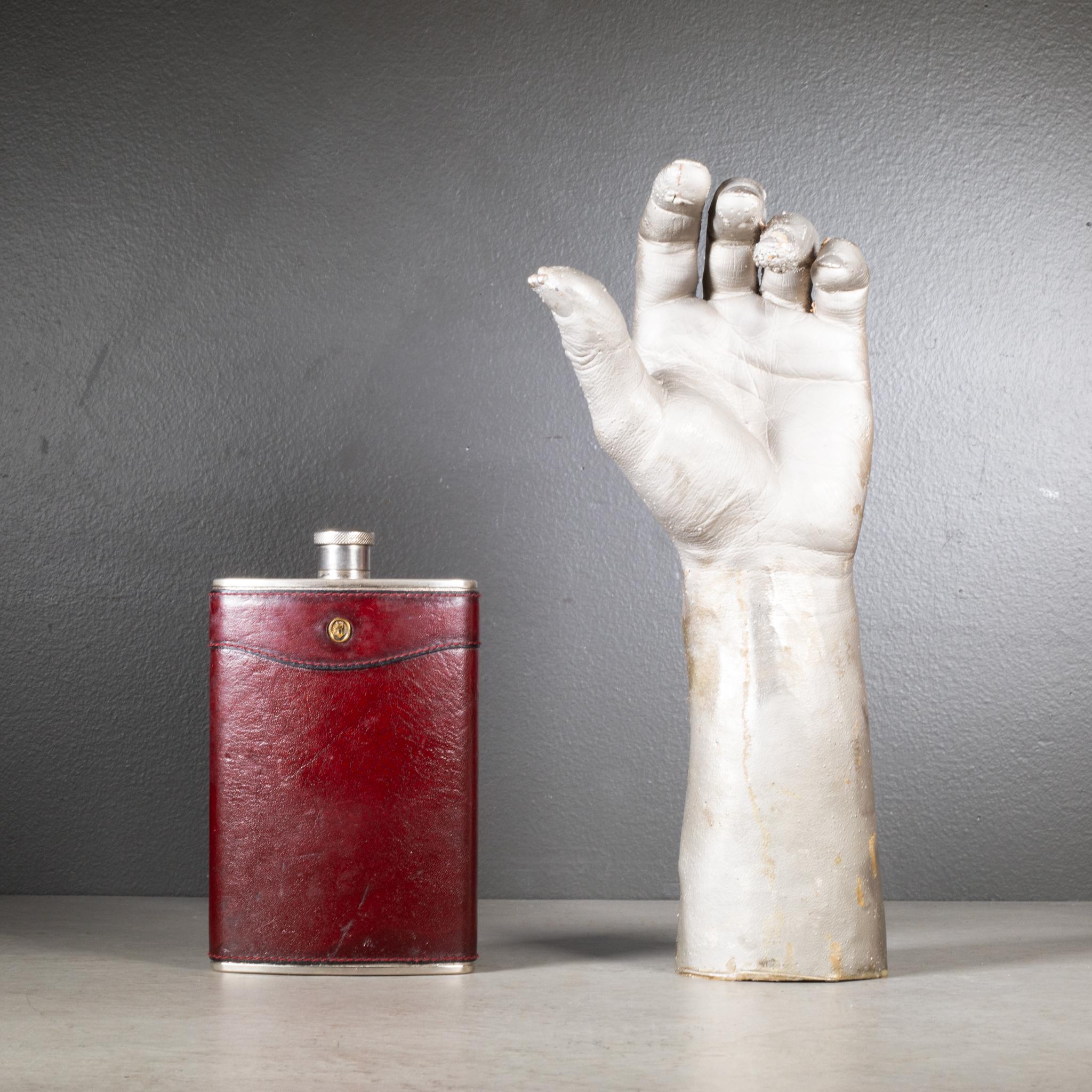 Westdeutscher Leder-Hip Flask für Saks Fifth Avenue, ca. 1960 im Angebot 2