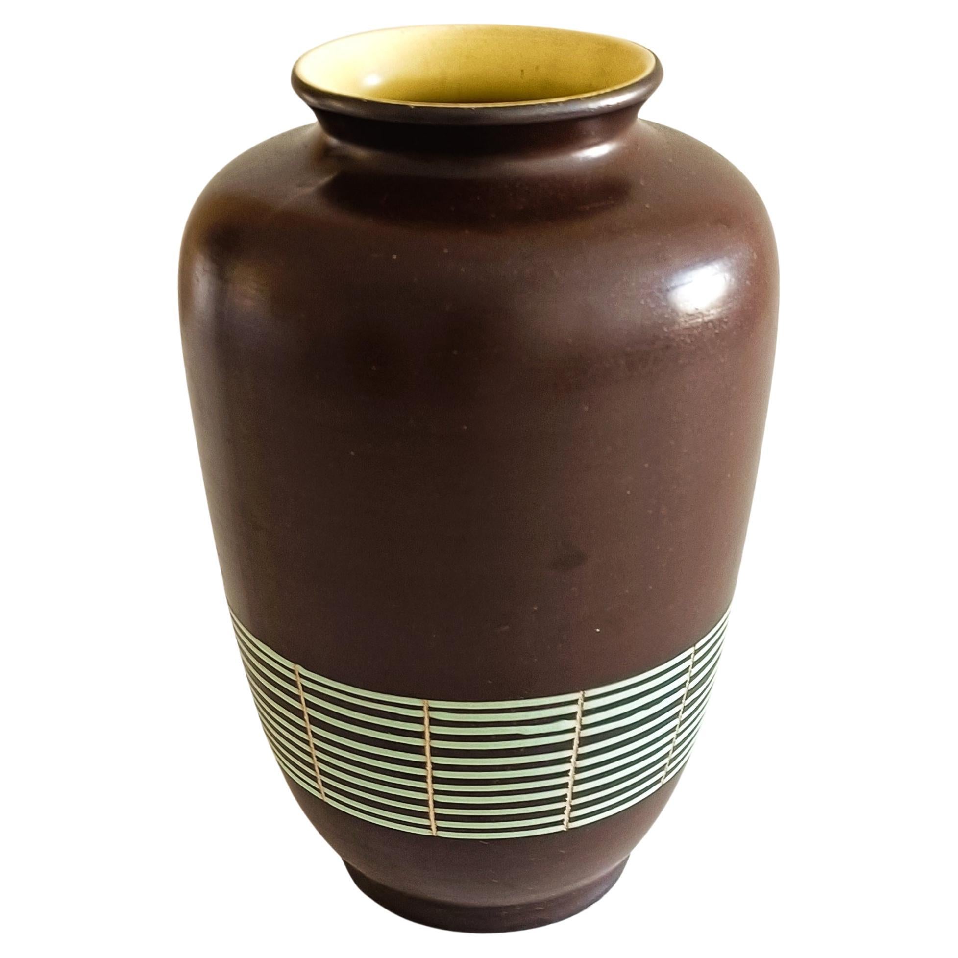 Glazed West German Mid Century Ceramic Vase by Eckhardt & Engler, 1950s