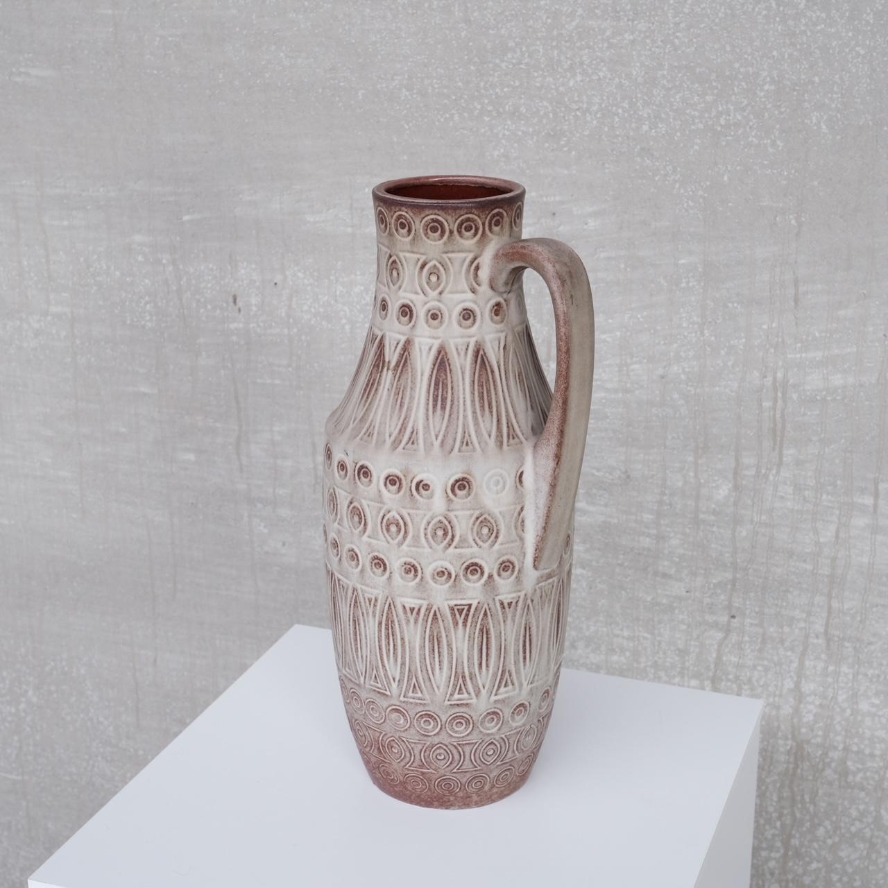 20th Century West German Mid-Century Pottery Vase For Sale