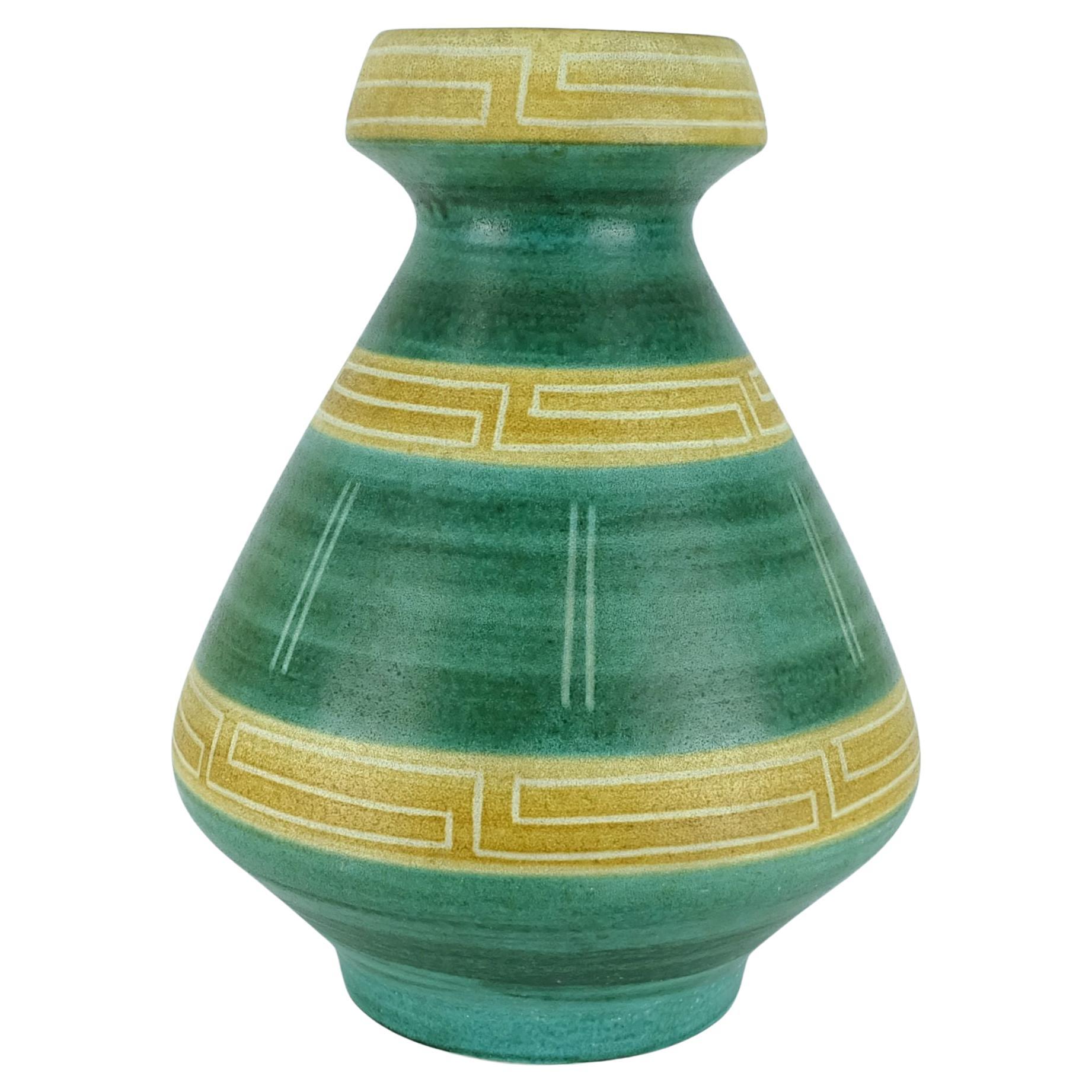 west german mid century VASE floorvase bay keramik model 680-40 geometric decor