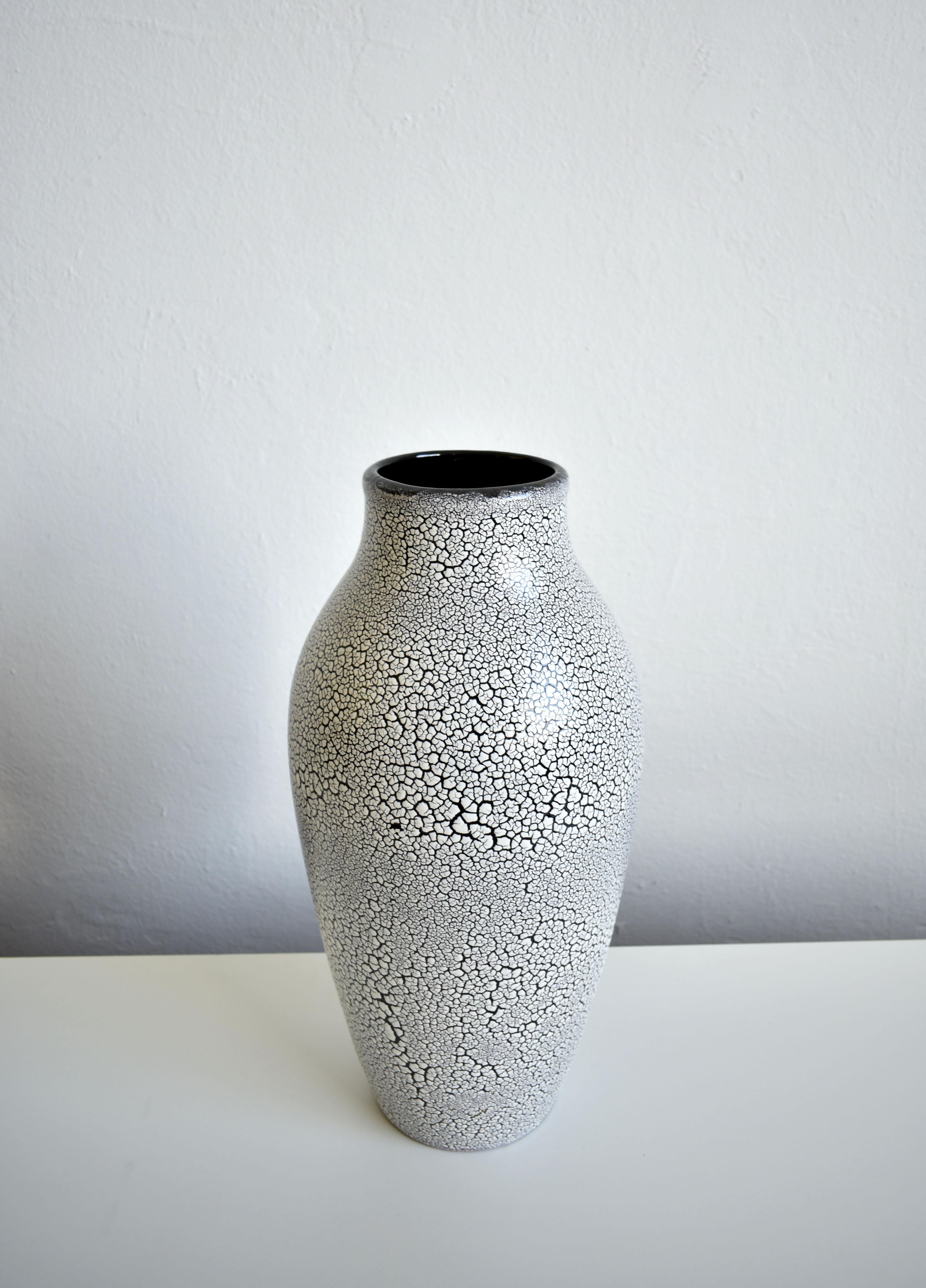 Mid-Century Modern Vase en céramique moderniste ouest-allemand Jasba Keramik 1140/35:: Midcentury:: 1950s