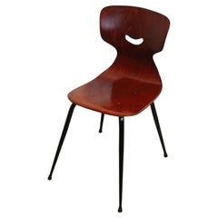 Retro West German Plywood "Smile" Chair by Adam Stegner for Pagholz