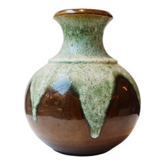 Vaso in ceramica smaltata della Germania Ovest, Germania, anni '70