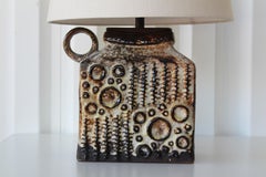 West German Pottery Table Lamp, 1960s