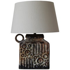 West German Pottery Table Lamp, 1960s