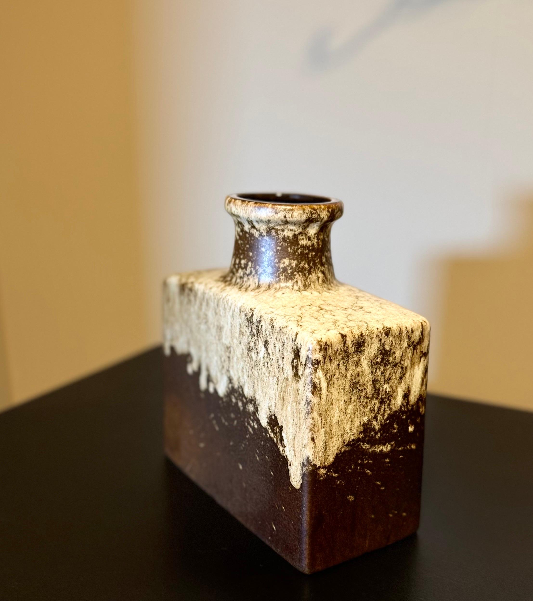 Hand-Crafted West German Scheurich Pottery vase 281 - 19 For Sale