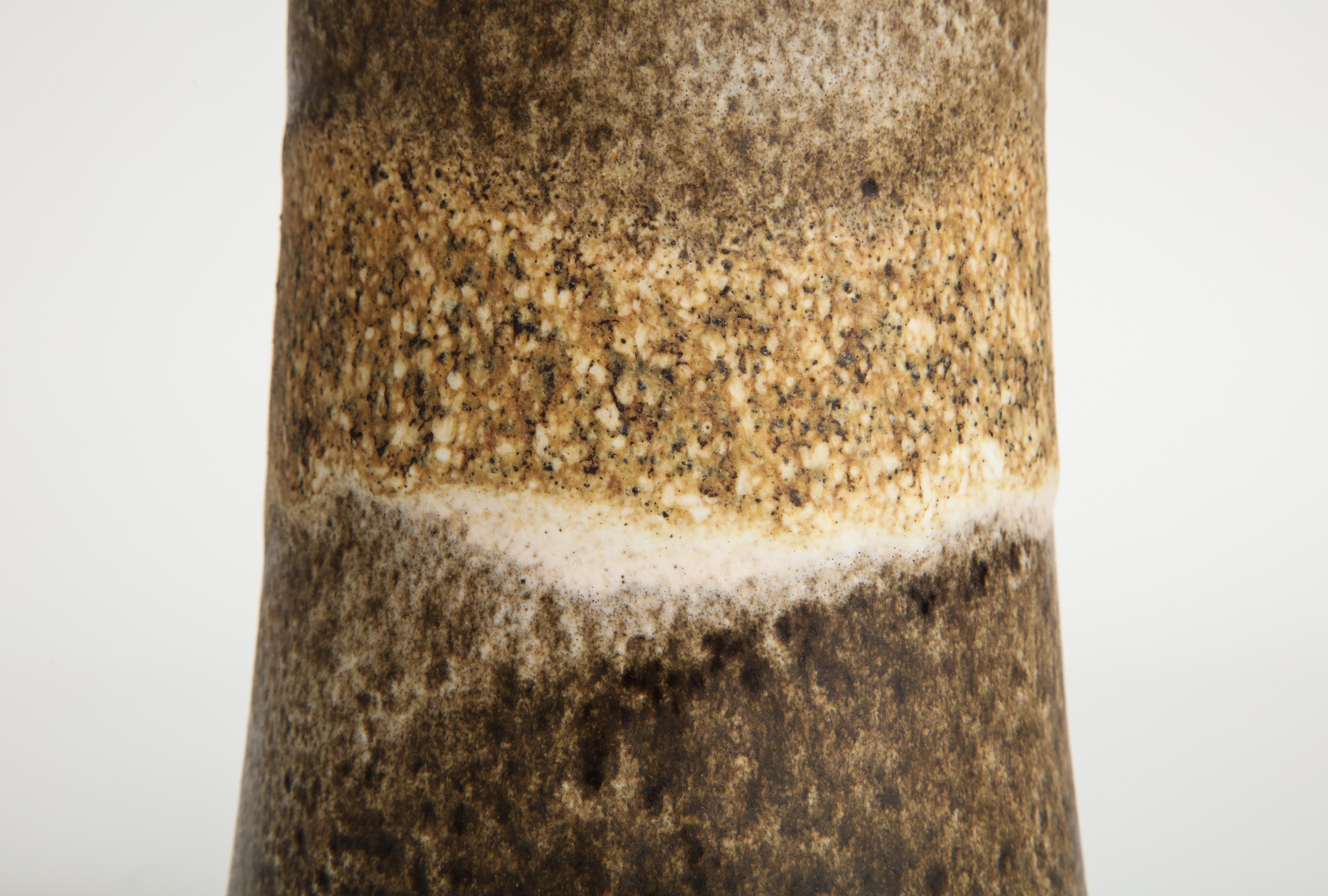 Vaso di lava con toni di terra della Germania Ovest, Germania anni '60 in vendita 3