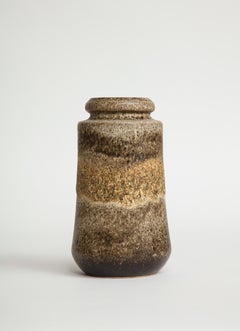 West German Earth Tones Lava Vessel, Germany 1960's